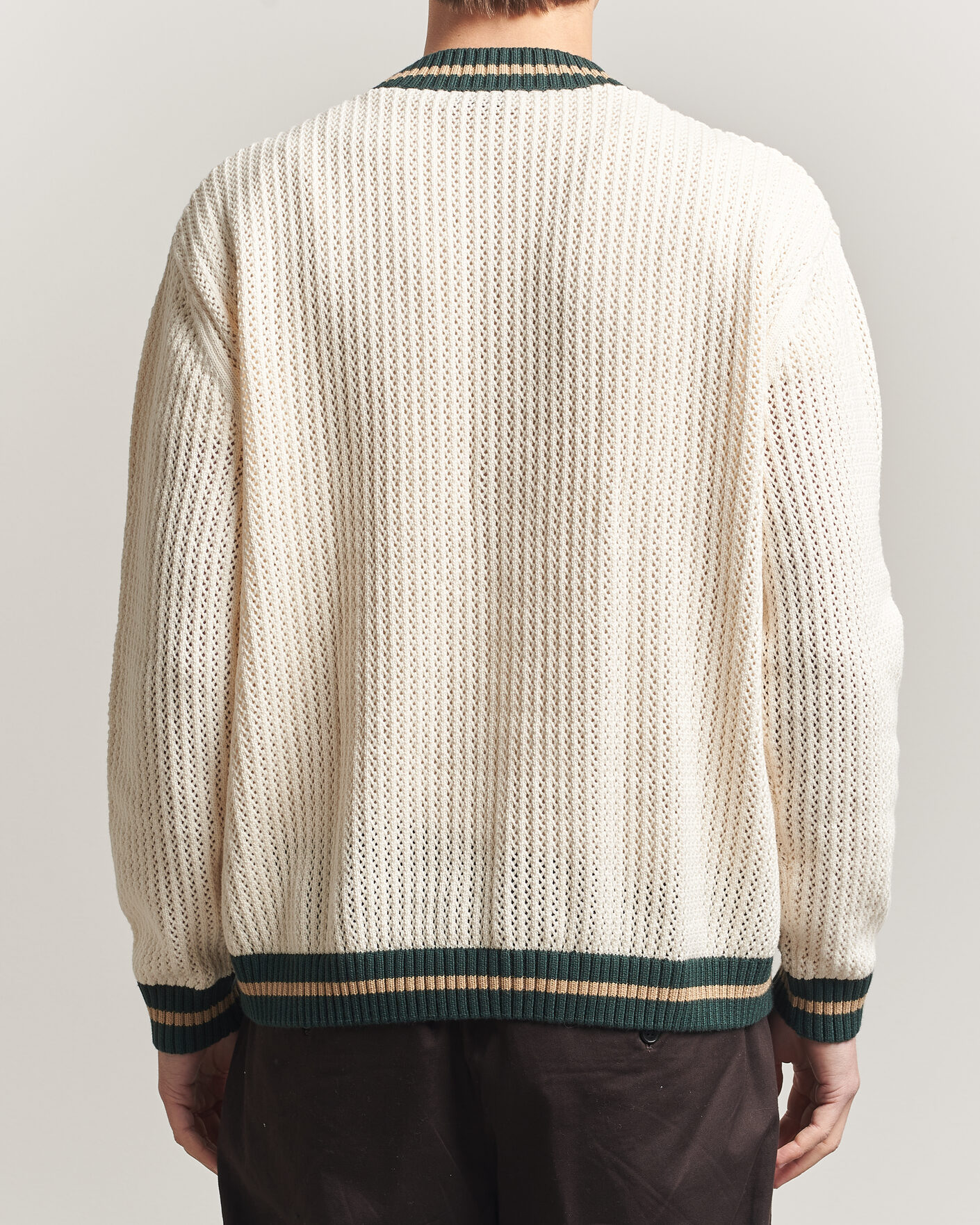 Herre | Trøjer | LES DEUX | Lace Knitted Cardigan Eggnog White