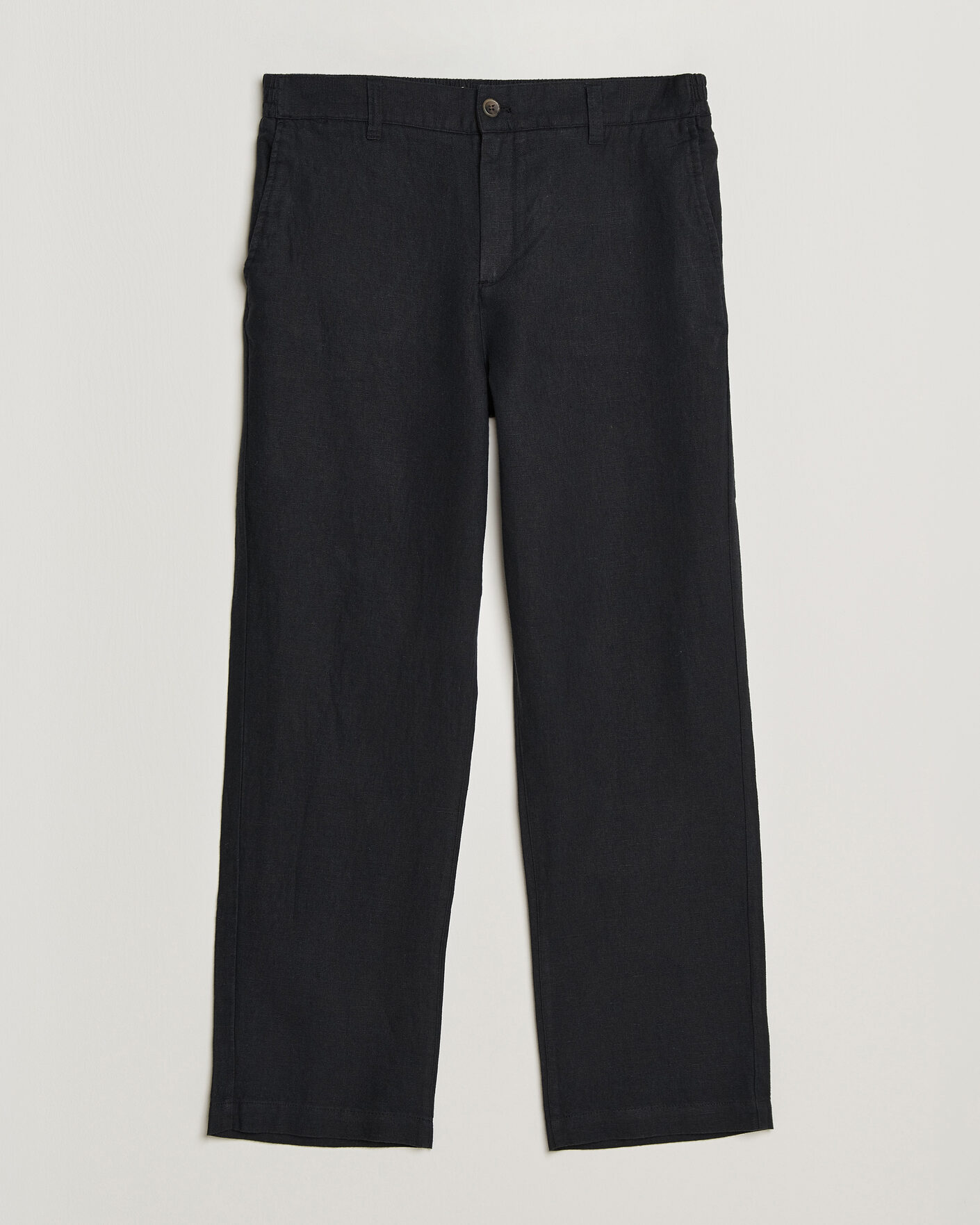 Herre | Bukser | LES DEUX | Linen Comfort Suit Pants Black