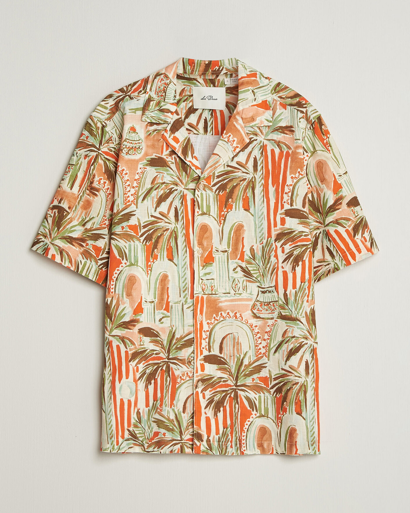 Herre | Skjorter | LES DEUX | Palm AOP Short Sleeve Shirt Multi
