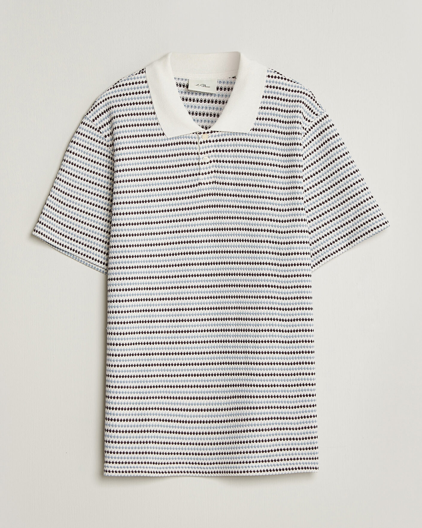 Herre | Polotrøjer | LES DEUX | Knitted Stripe Polo Eggnog White