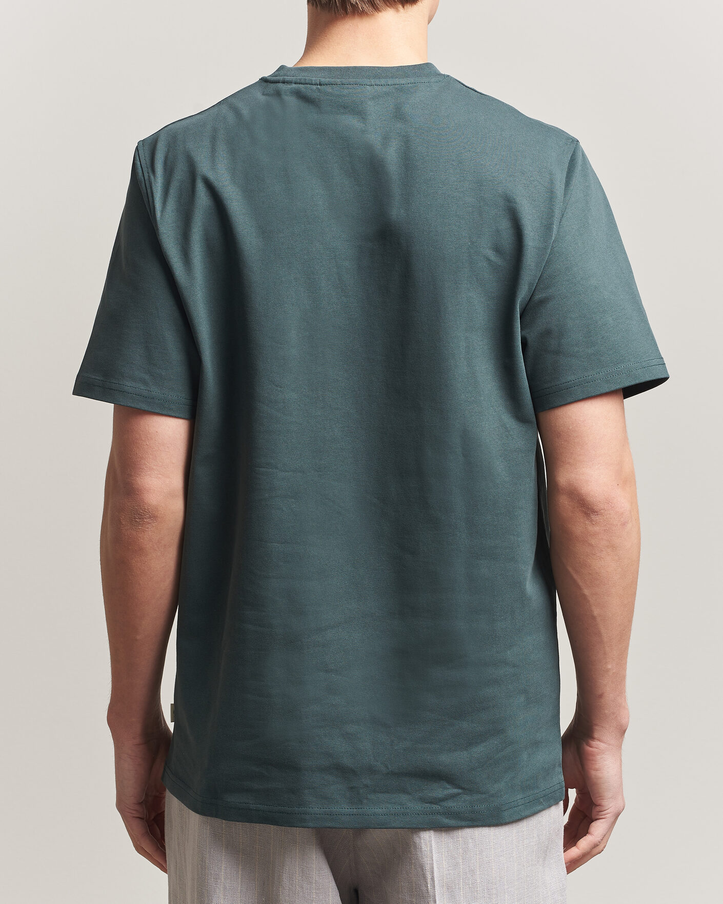 Herre | T-Shirts | LES DEUX | Court Printed T-Shirt Pine Green