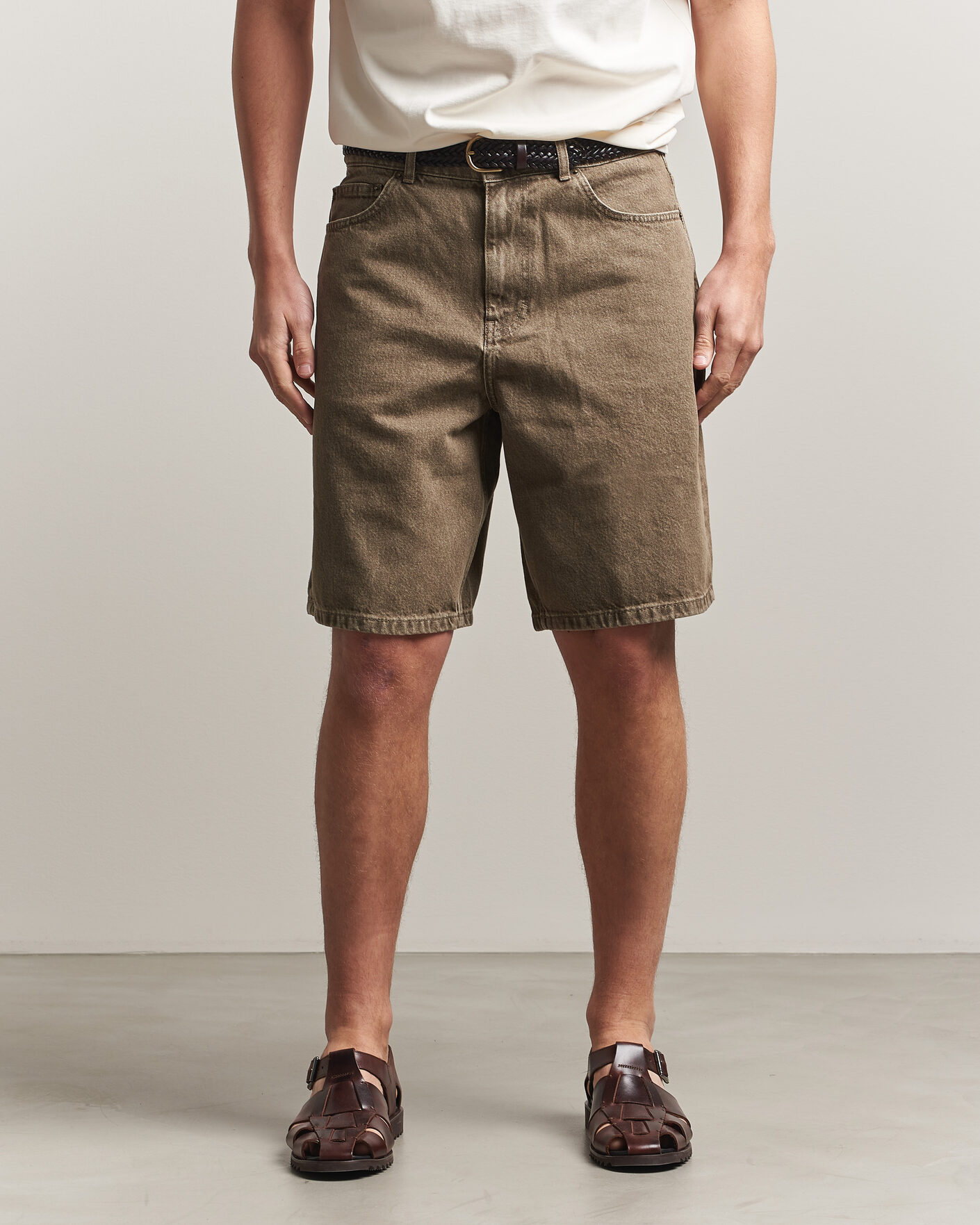 Herre | Shorts | LES DEUX | Denim Shorts Light Brown
