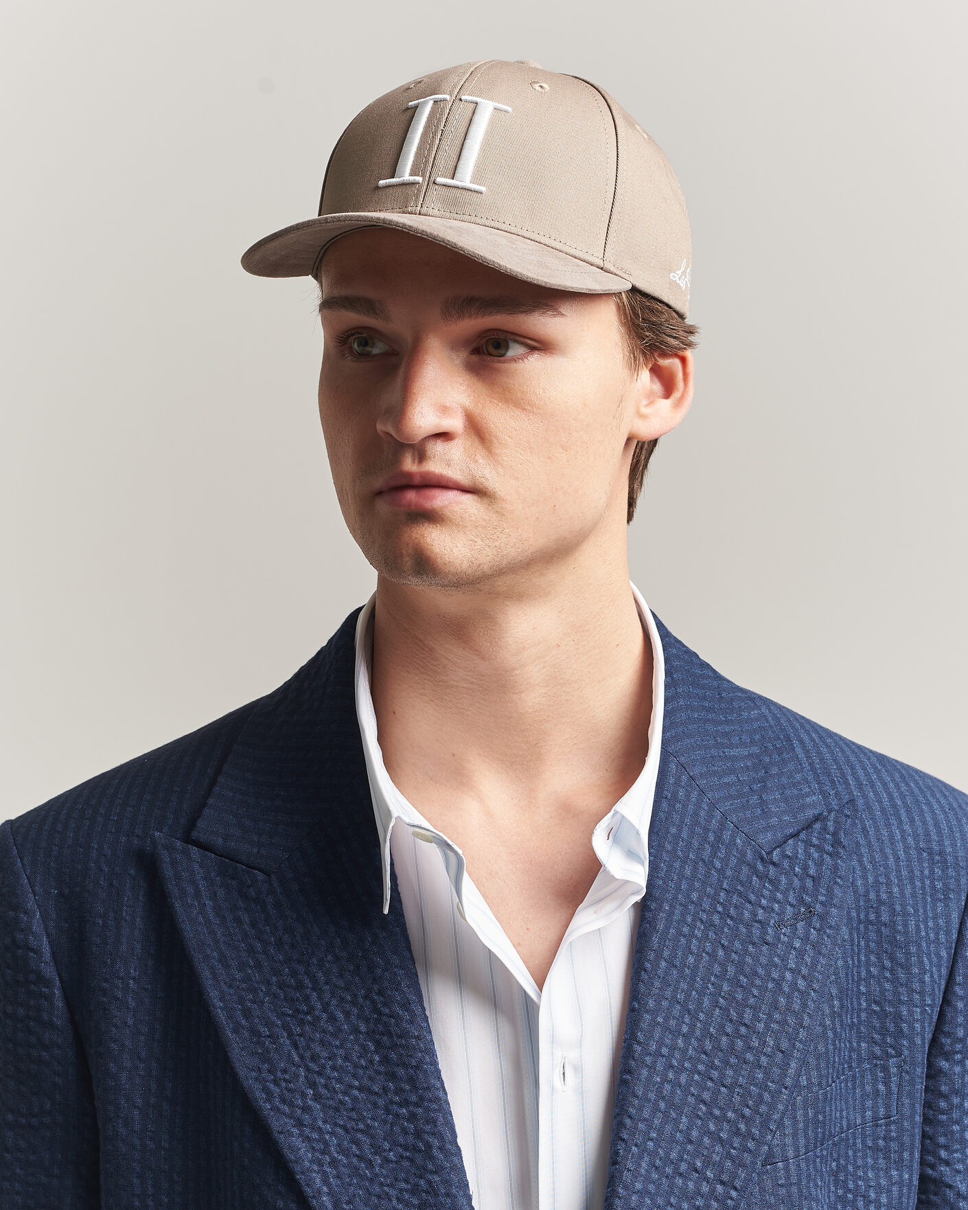 Herre | Hatte & kasketter | LES DEUX | Baseball Cap Suede II Desert Taupe Beige