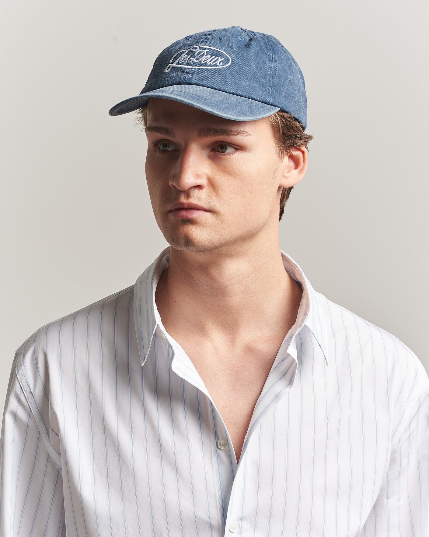 Herre | Hatte & kasketter | LES DEUX | Logo Dad Cap Dark Denim Blue