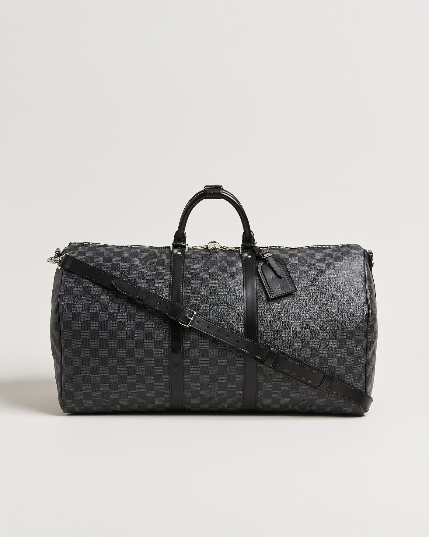 Herre | Pre-Owned & Vintage Bags | Louis Vuitton Pre-Owned | Keepall Bandouliére 55 Damier Graphite