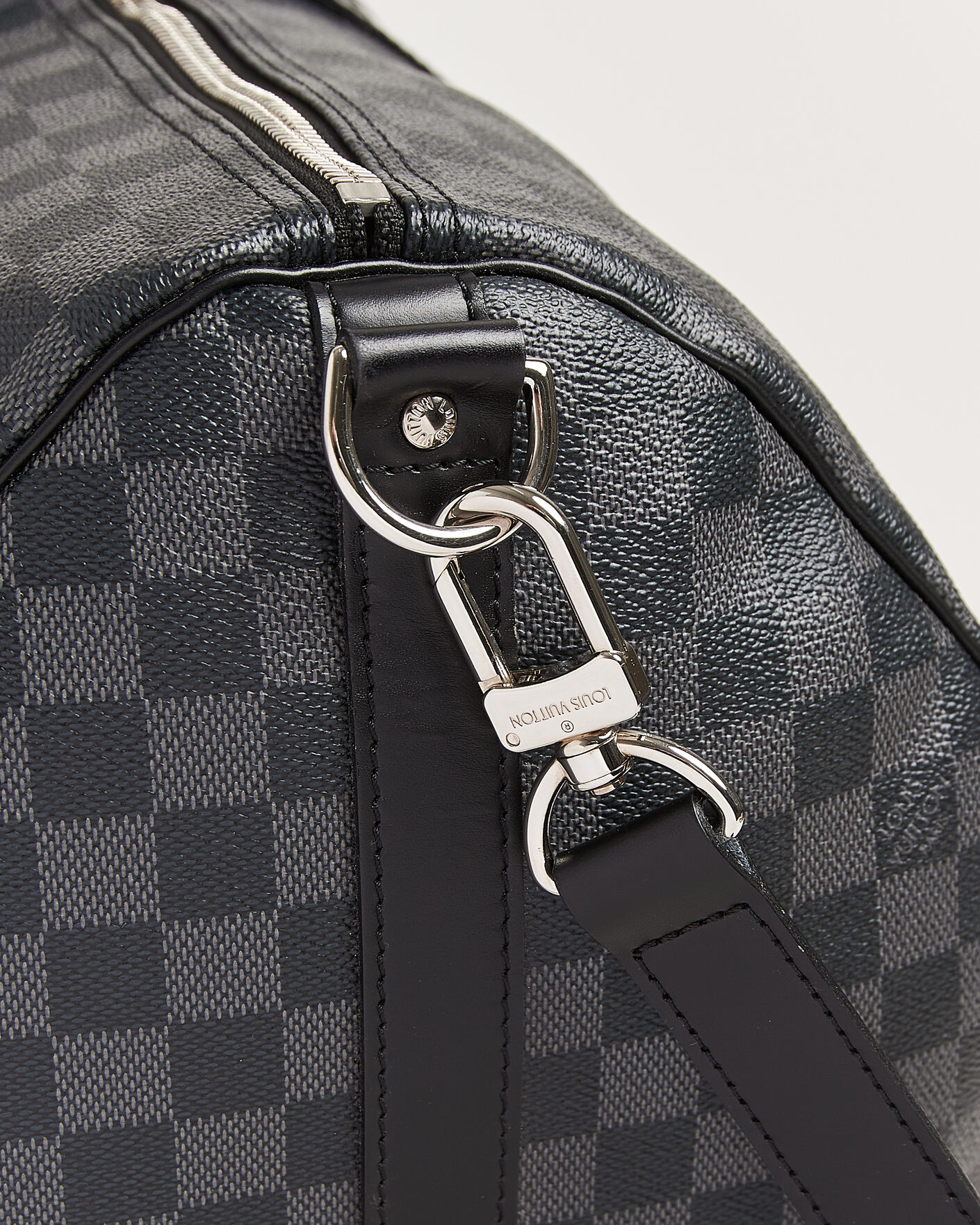 Herre | Pre-Owned & Vintage Bags | Louis Vuitton Pre-Owned | Keepall Bandouliére 55 Damier Graphite