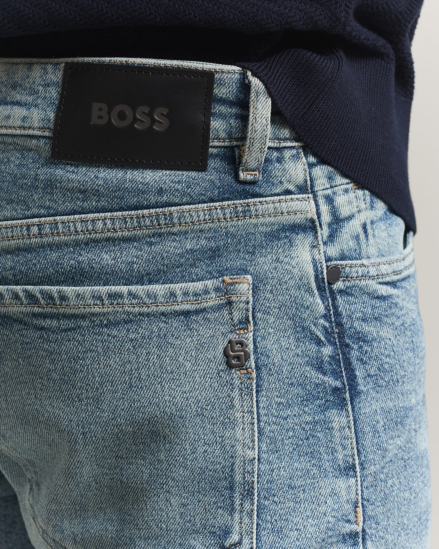 Herre | Bukser | BOSS BLACK | Ogden Regular Fit Jeans Bright Blue
