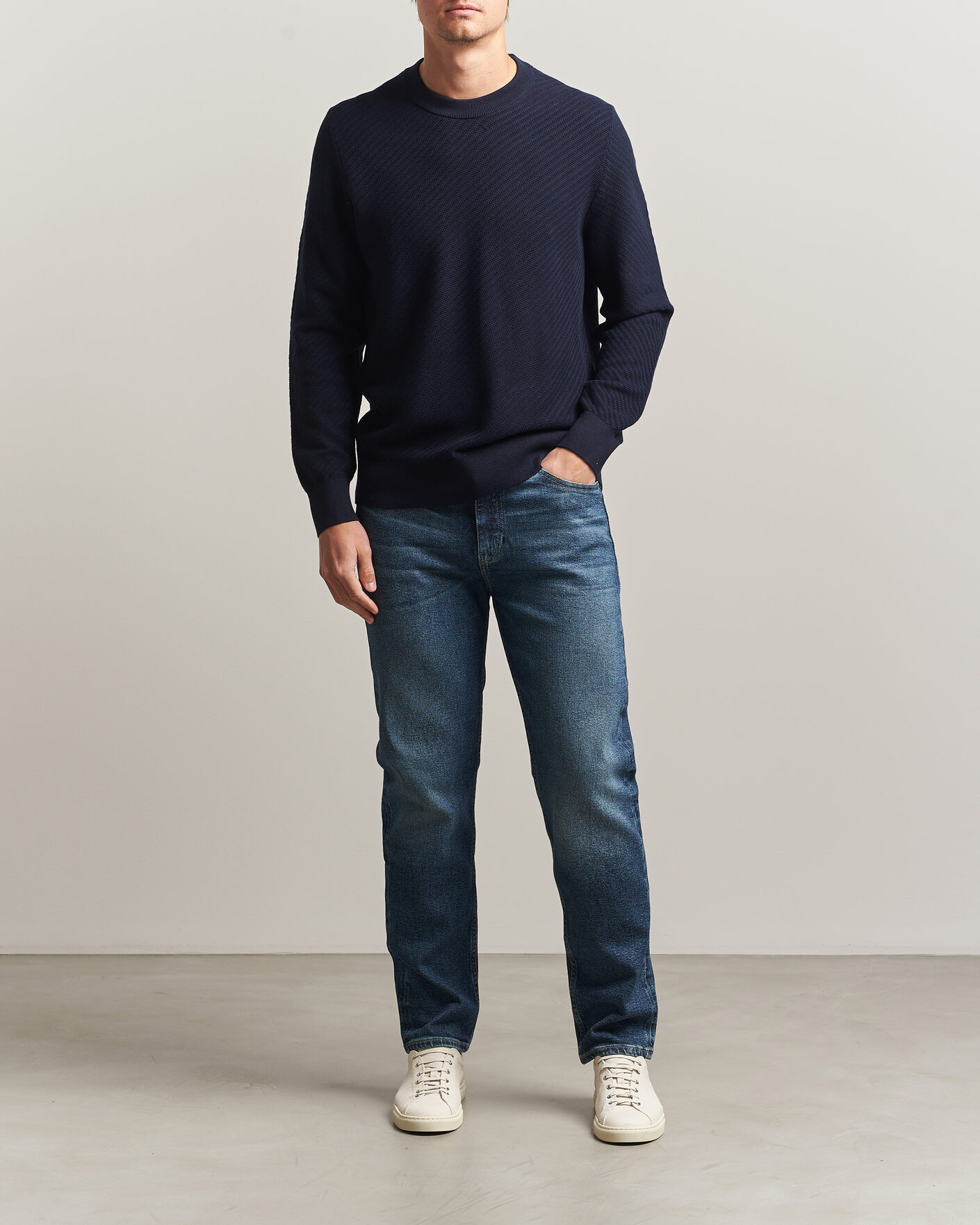 Herre | Bukser | BOSS BLACK | Ogden Regular Fit Jeans Medium Blue