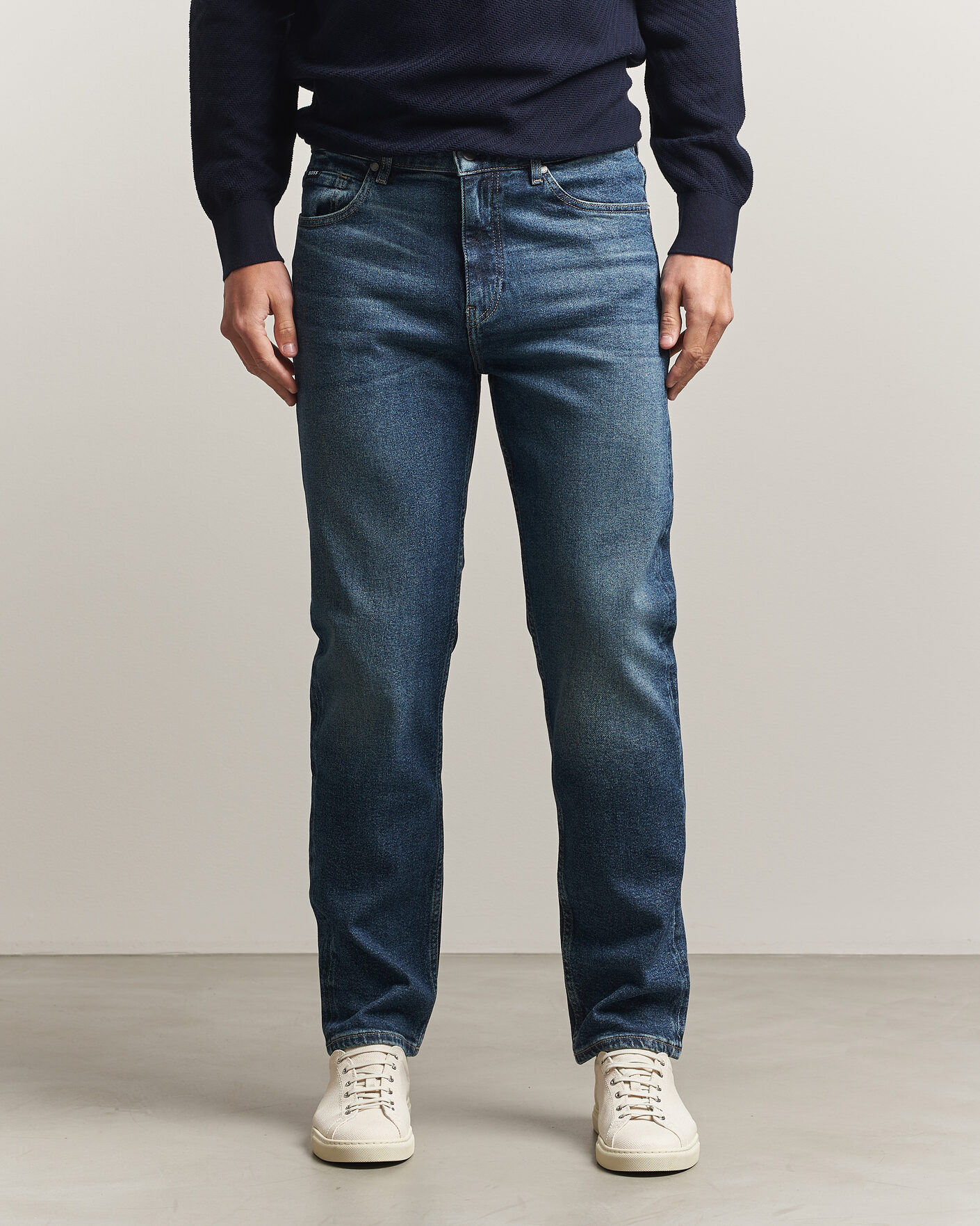 Herre | Bukser | BOSS BLACK | Ogden Regular Fit Jeans Medium Blue