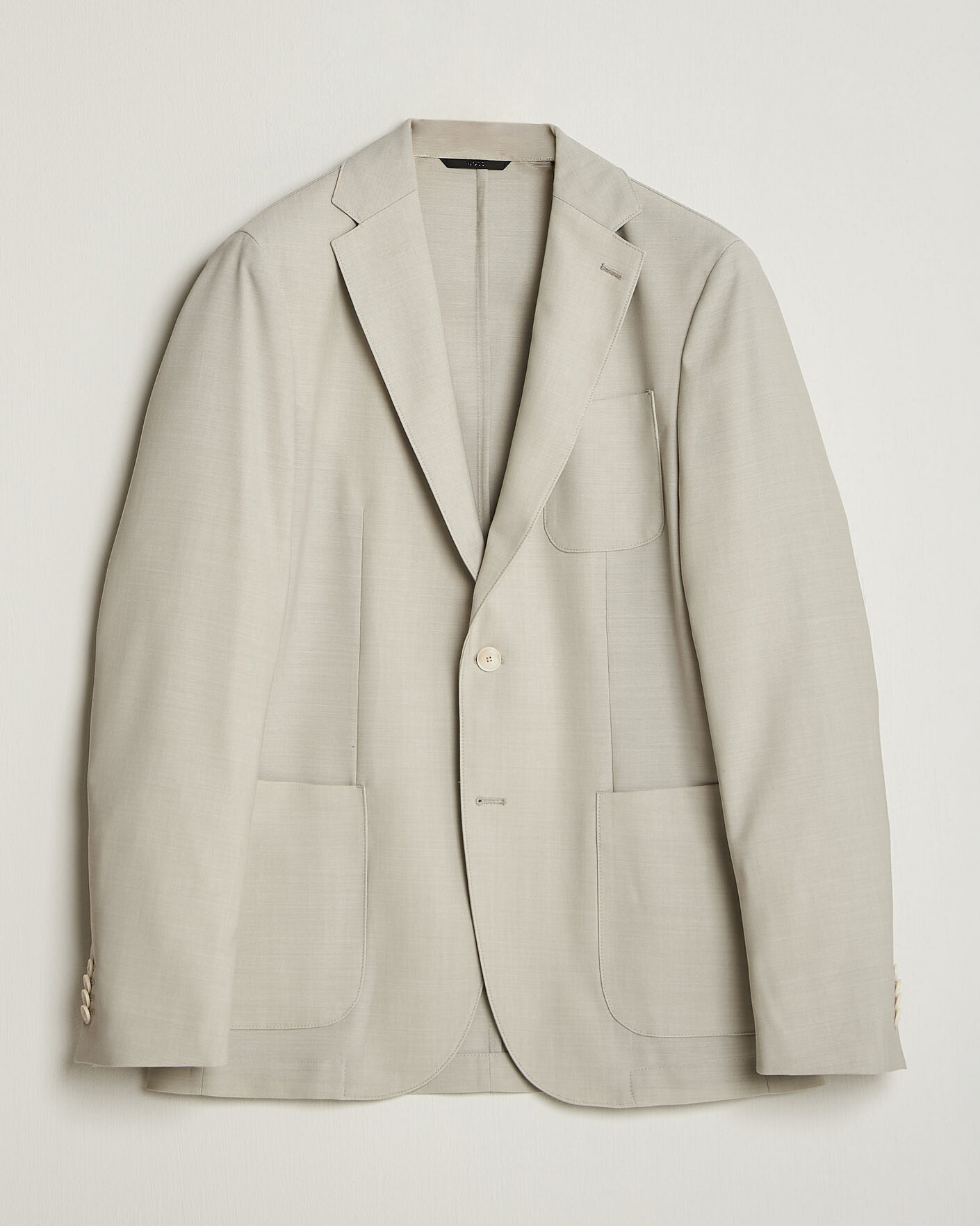 Herre | Blazere & jakker | BOSS BLACK | Hanry Wool Patch Pocket Blazer Light Beige
