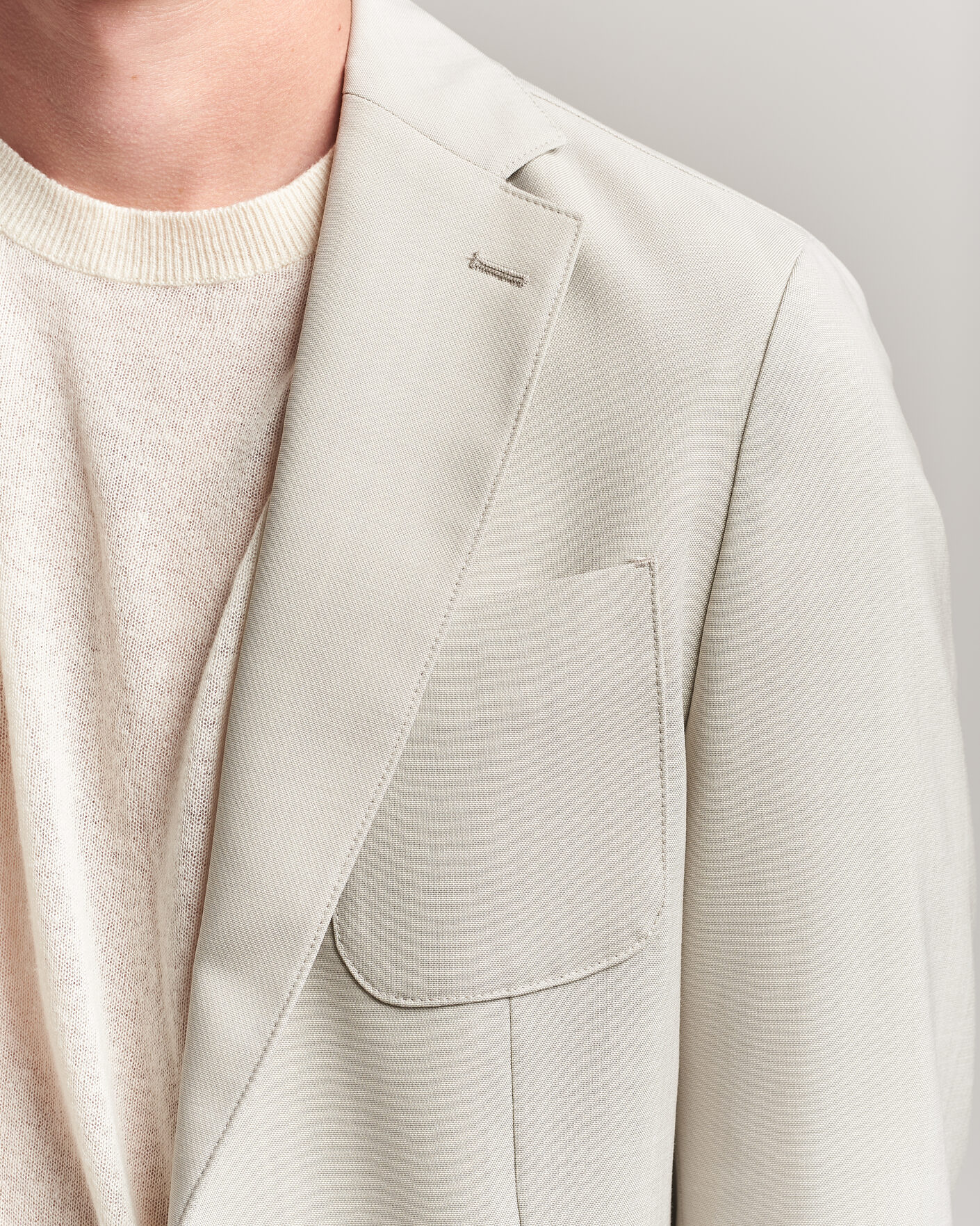 Herre | Blazere & jakker | BOSS BLACK | Hanry Wool Patch Pocket Blazer Light Beige