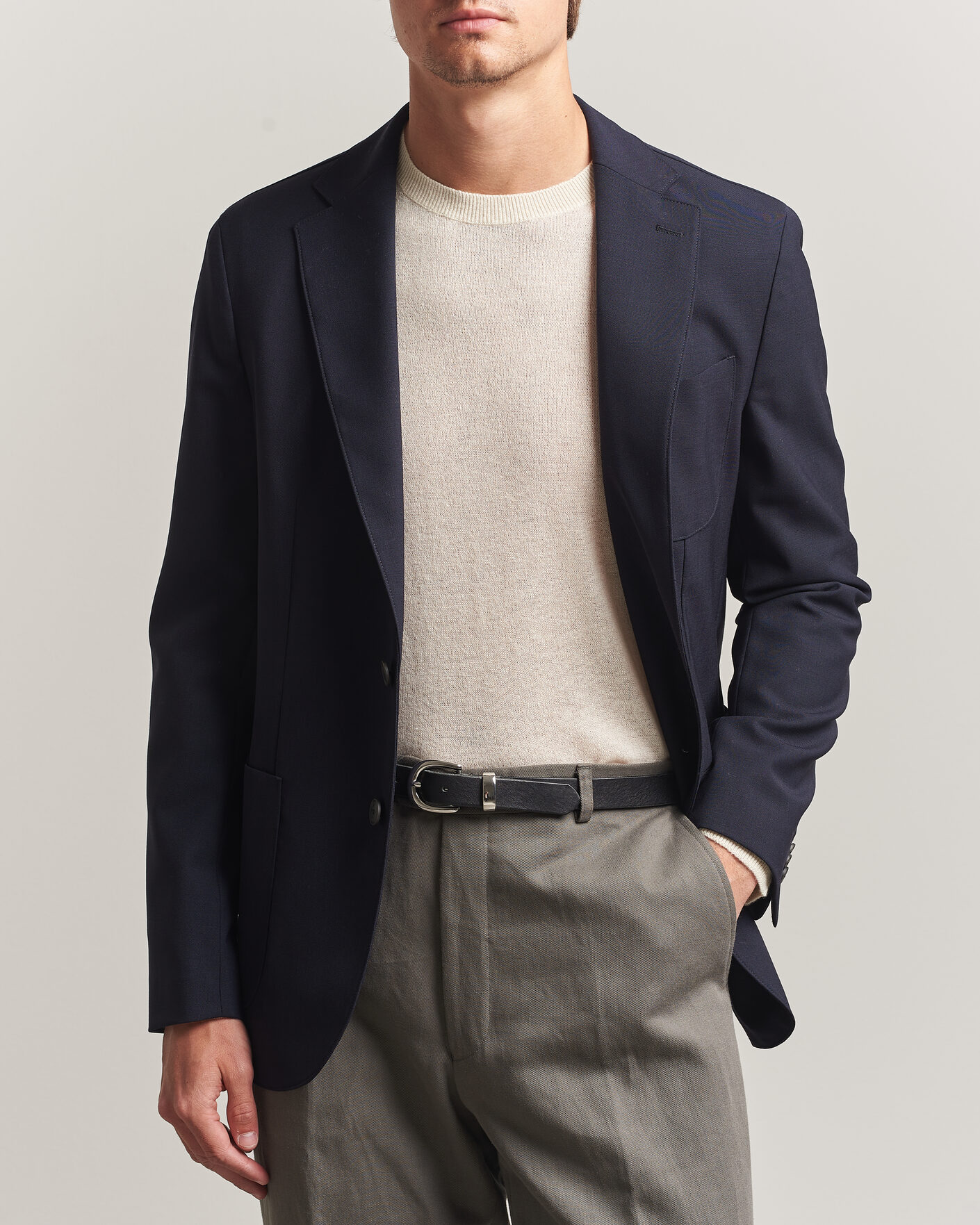 Herre | Blazere & jakker | BOSS BLACK | Hanry Wool Patch Pocket Blazer Dark Blue