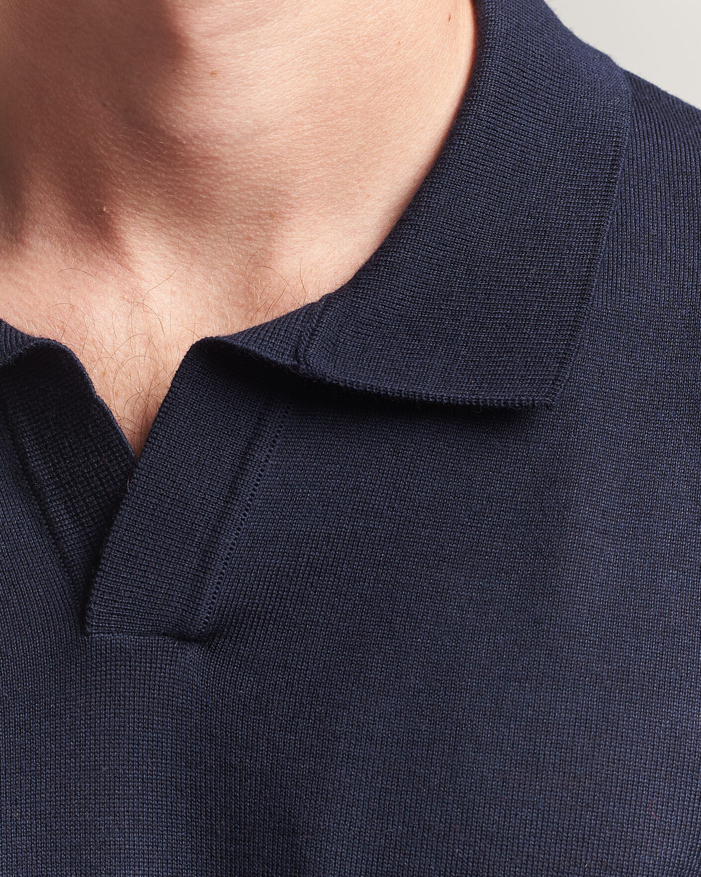 Herre | Polotrøjer | BOSS BLACK | Lantoni Knitted Polo Dark Blue