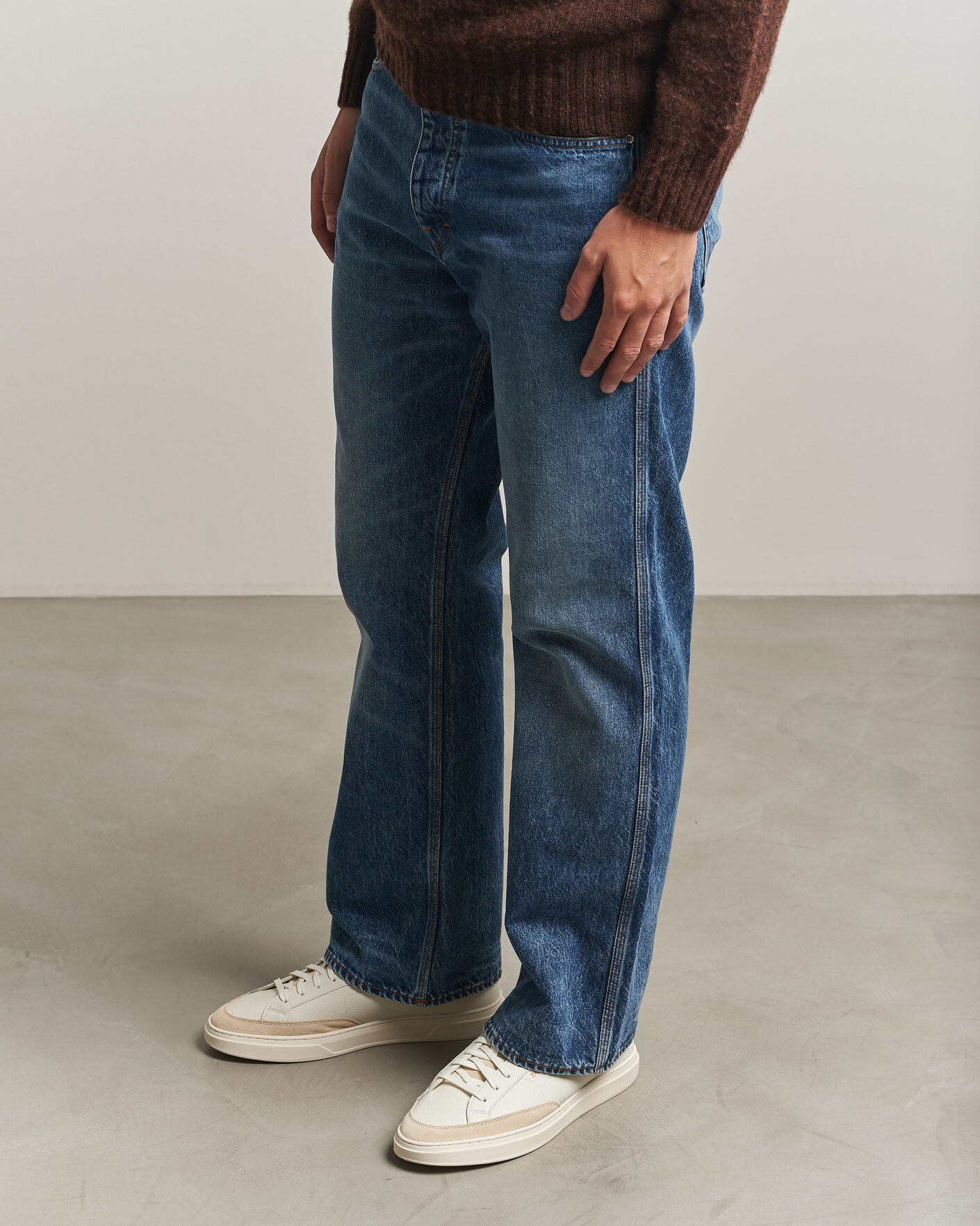 Herre | Sneakers | BOSS BLACK | Kieran Leather/Suede Sneaker Open White