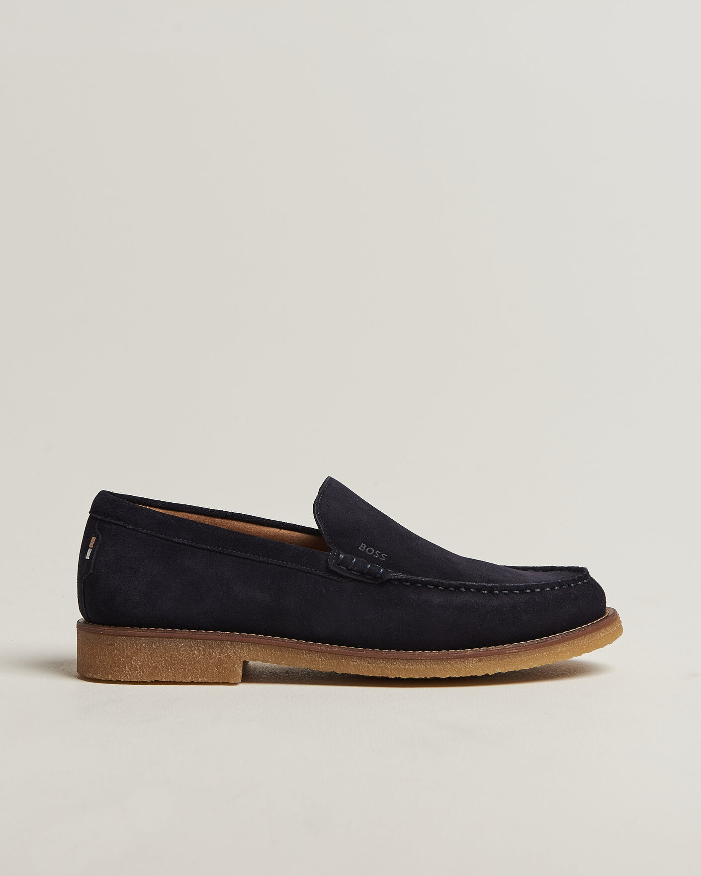 Herre | Loafers | BOSS BLACK | Kope Suede Moccasin Dark Blue