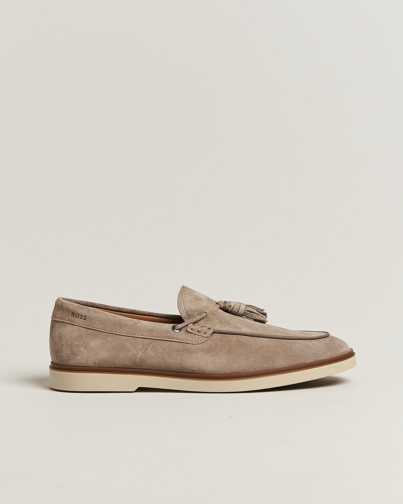 Herre | Loafers | BOSS BLACK | Hedley Suede Tassle Loafer Dark Beige