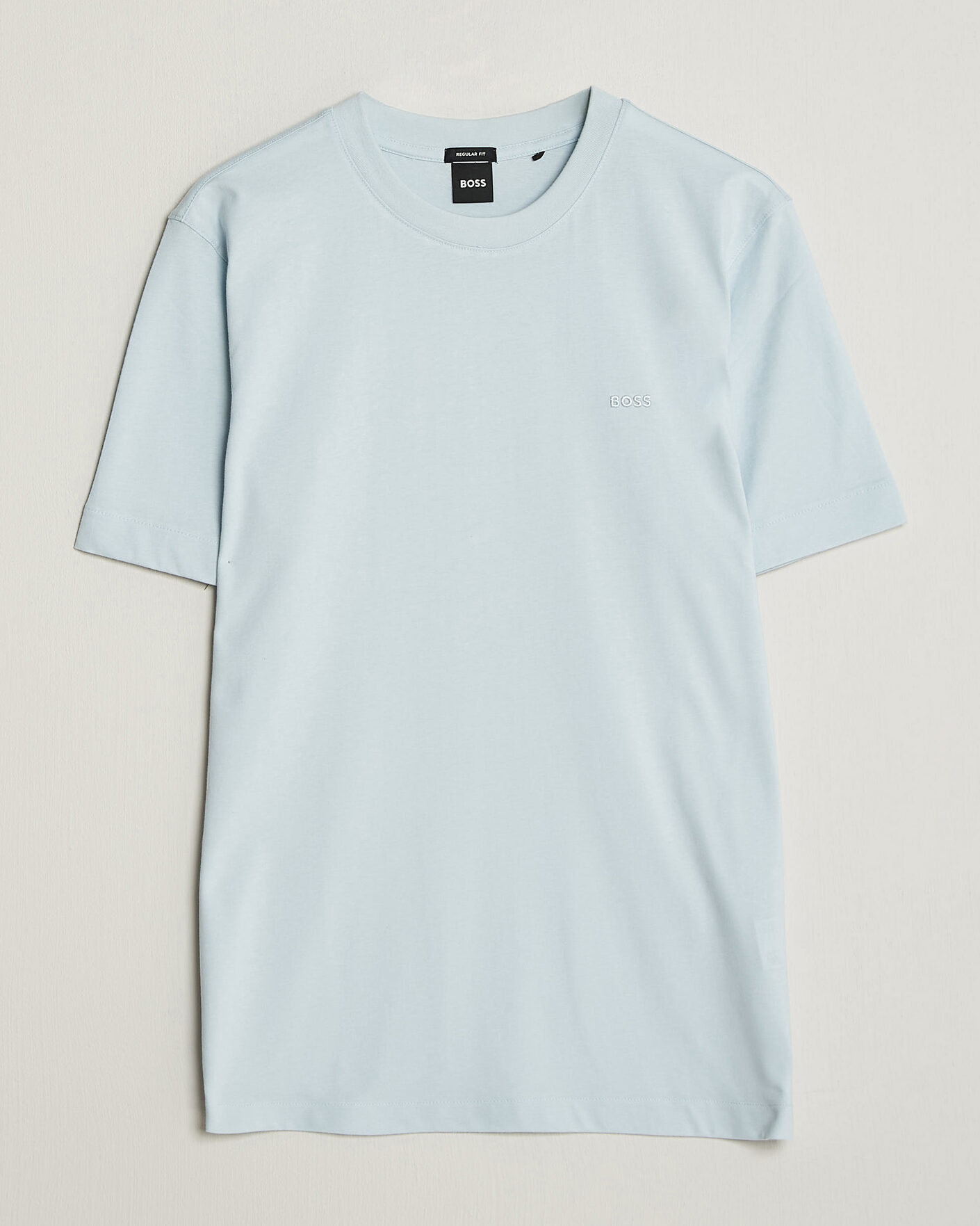 Herre | T-Shirts | BOSS BLACK | Thompson Crew Neck T-Shirt Open Blue
