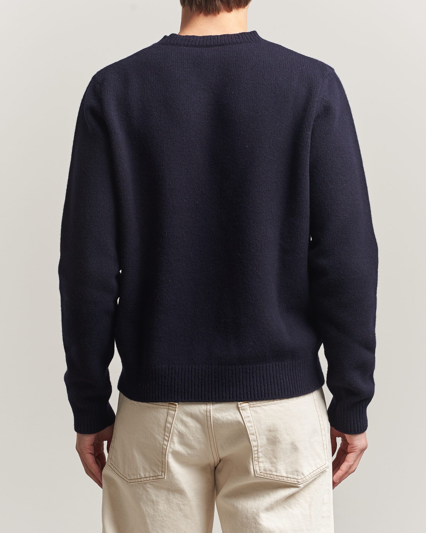 Herre | Trøjer | A.P.C. | Edmond Wool Knitted Sweater Dark Navy
