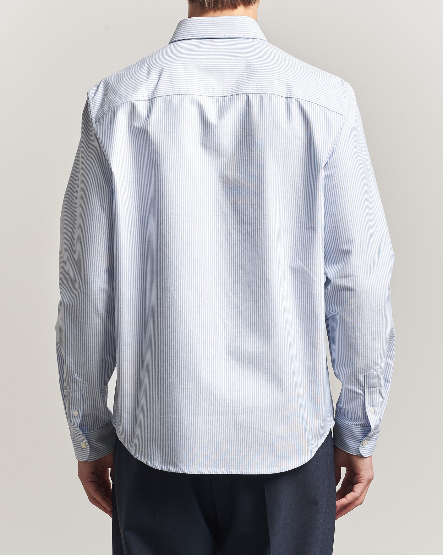 Herre | Skjorter | A.P.C. | Greg Striped Oxford Shirt Blue/White