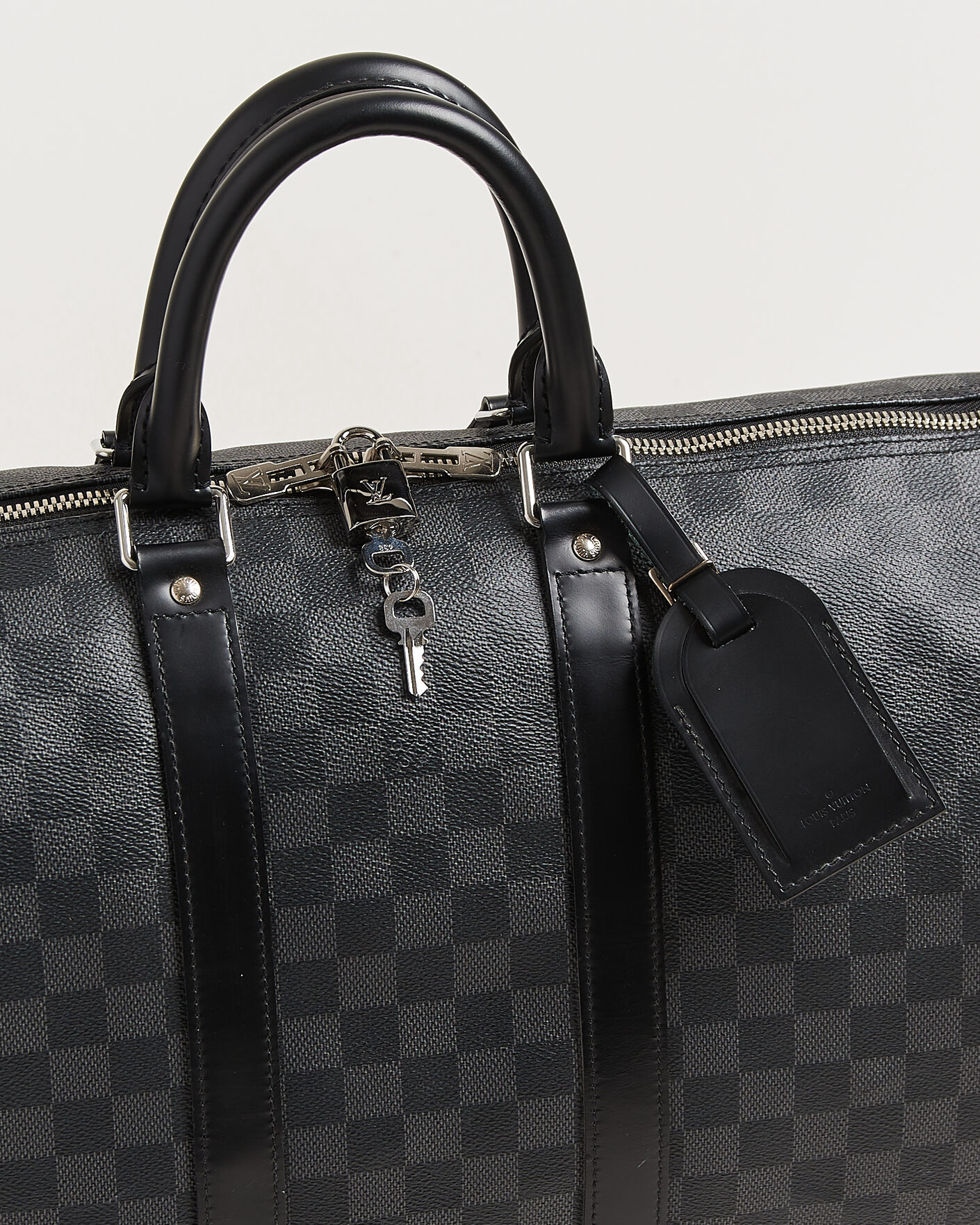 Herre | Pre-Owned & Vintage Bags | Louis Vuitton Pre-Owned | Keepall Bandouliére 45 Damier Graphite