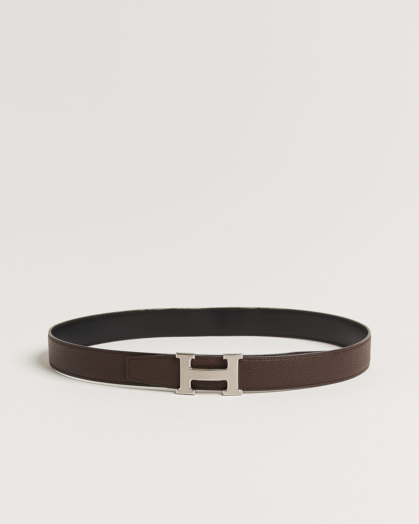 Herre | Pre-Owned & Vintage Bags | Hermès Pre-Owned | Constance Reversible Belt 90 Brown/Black