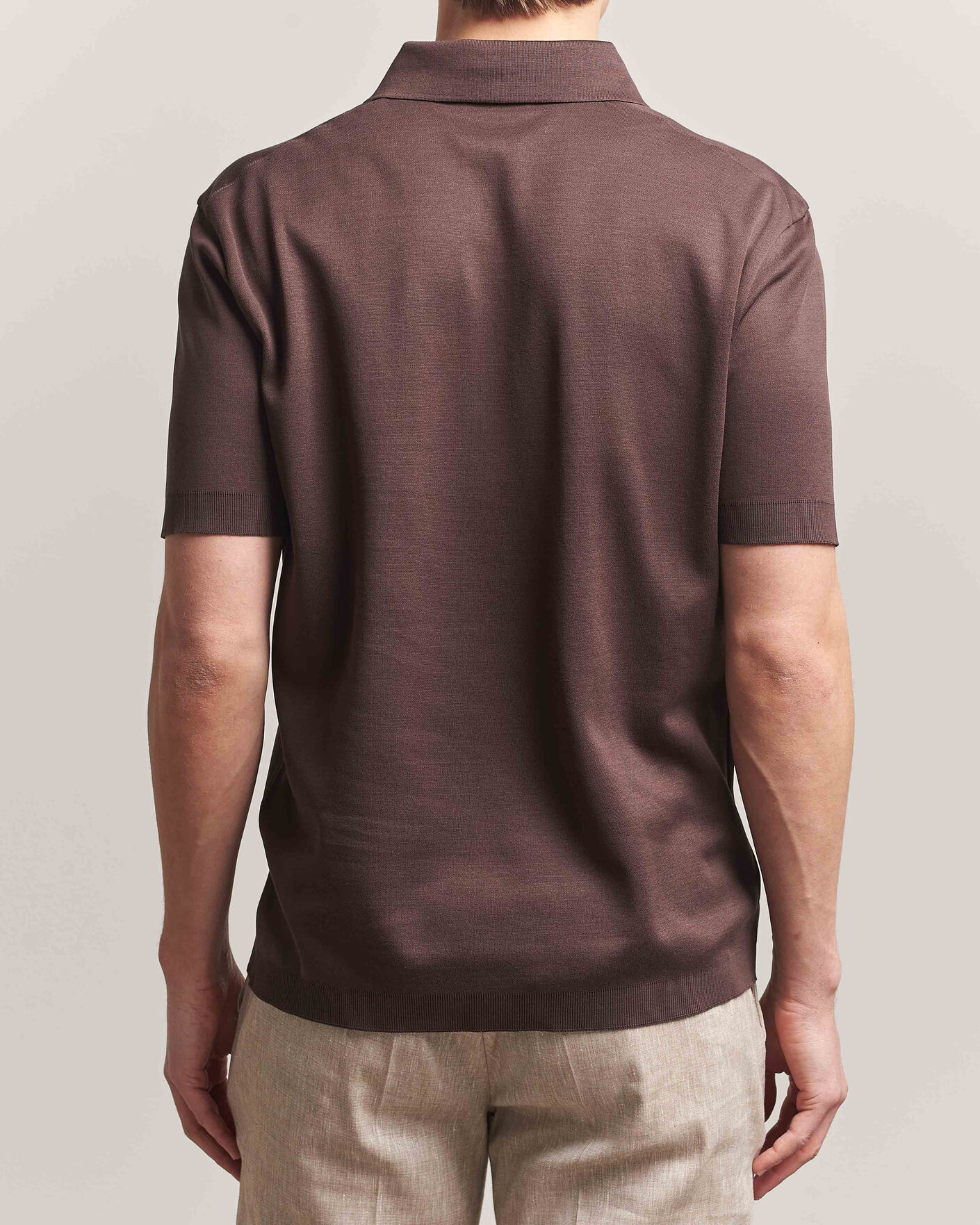 Herre | Polotrøjer | Herno | Micro Piquet Polo Brown