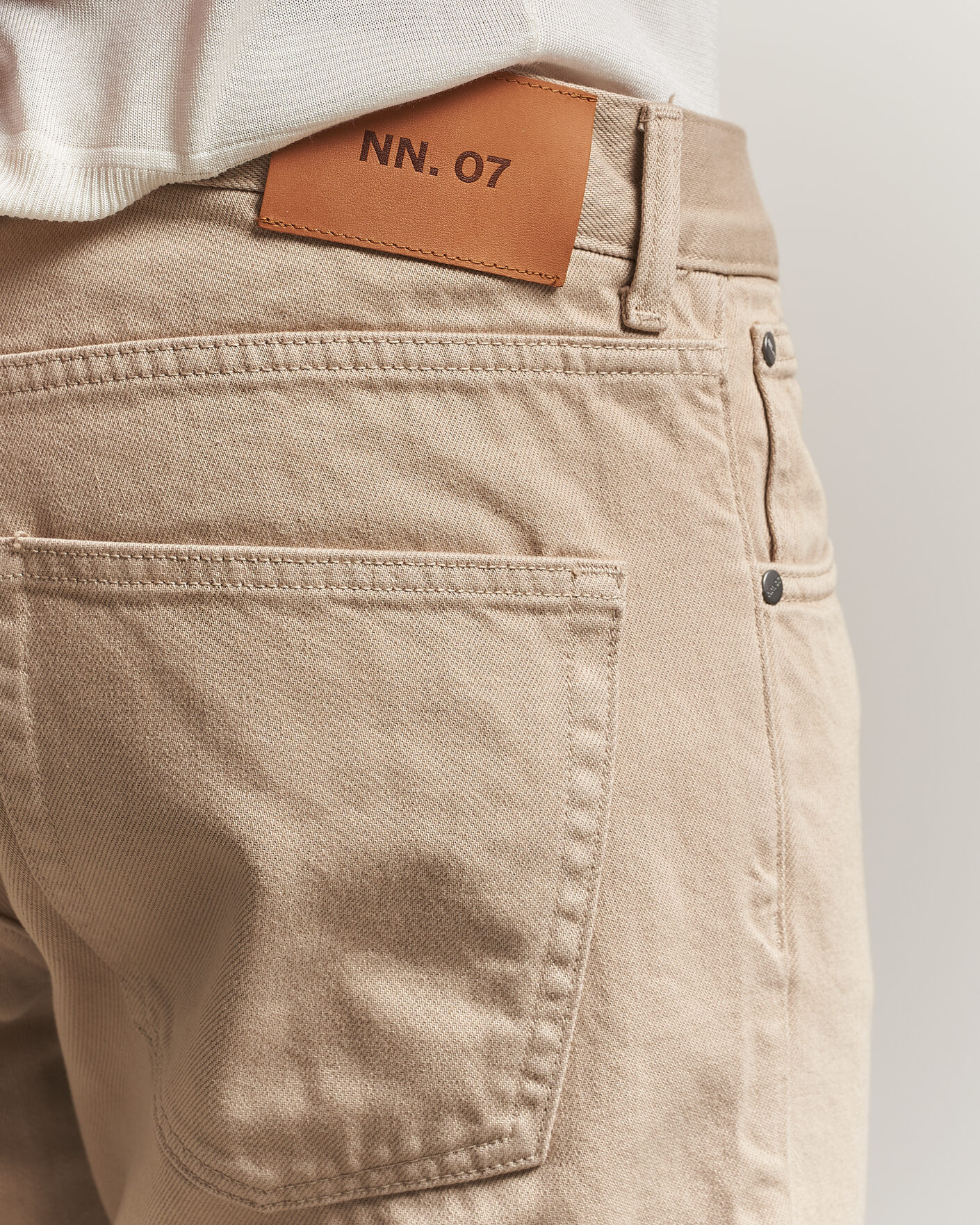 Herre | Bukser | NN07 | Sonny Straight Fit 5-Pocket Pants Oat