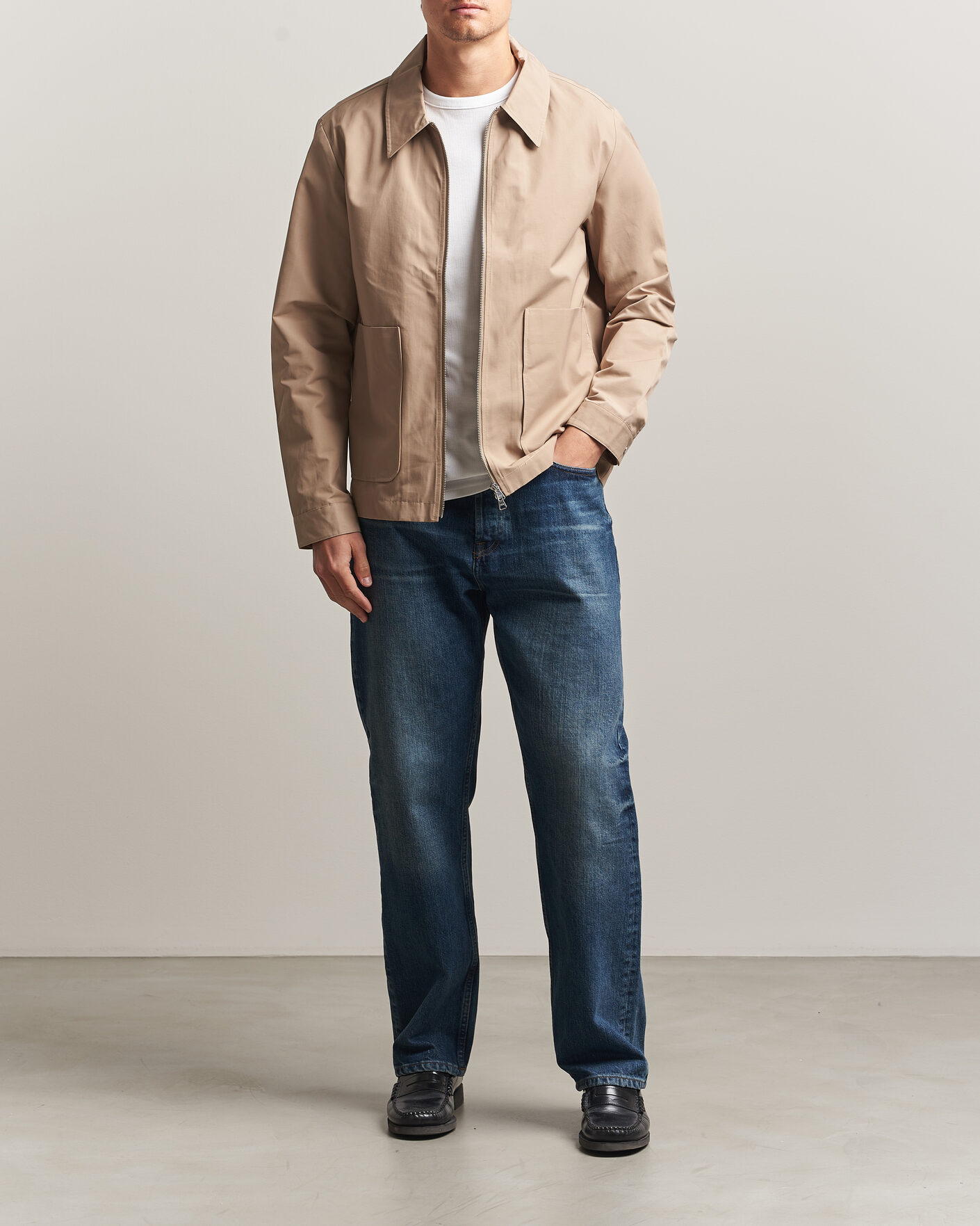 Herre | Jakker | NN07 | Gael Cotton Twill Jacket Desert Khaki