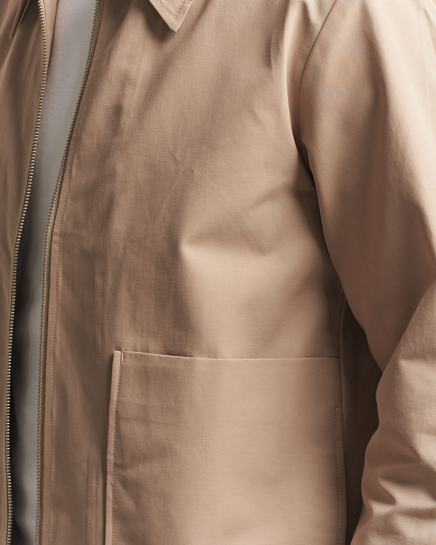 Herre | Jakker | NN07 | Gael Cotton Twill Jacket Desert Khaki