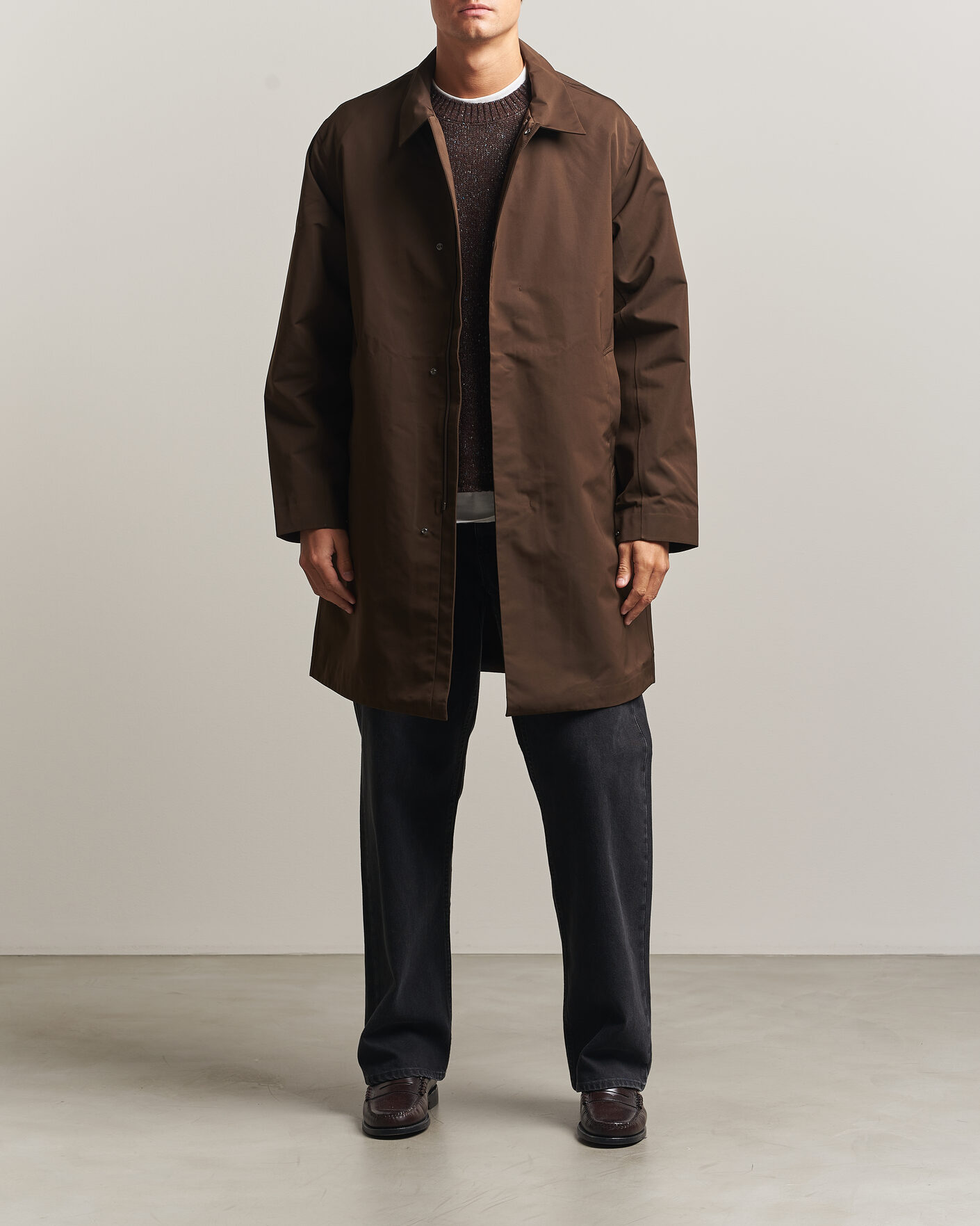 Herre | Jakker | NN07 | Steve Technical Coat Demitasse Brown