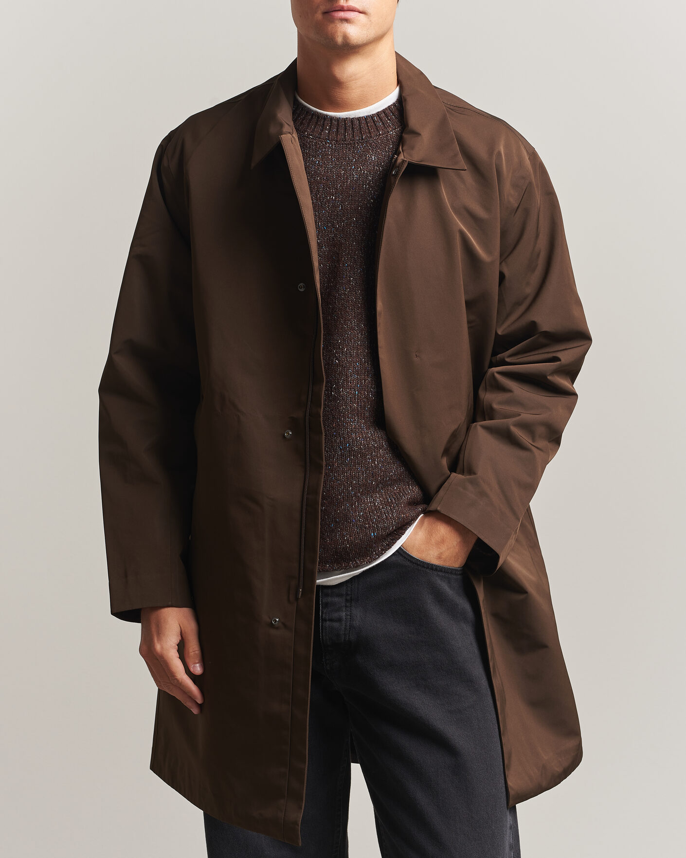 Herre | Jakker | NN07 | Steve Technical Coat Demitasse Brown