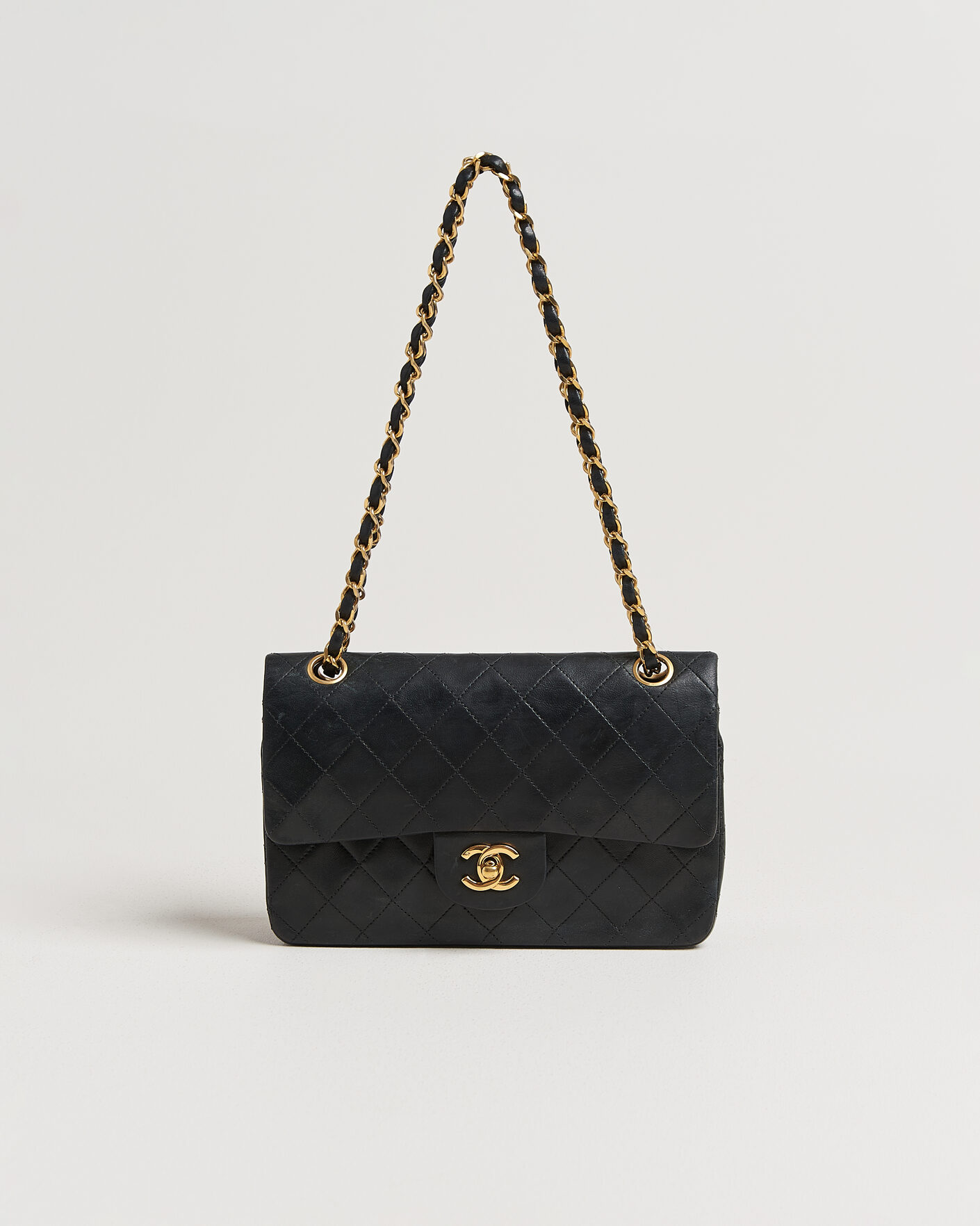Herre | Pre-Owned & Vintage Bags | Chanel Pre-Owned | Classic Small Double Flap Bag Black