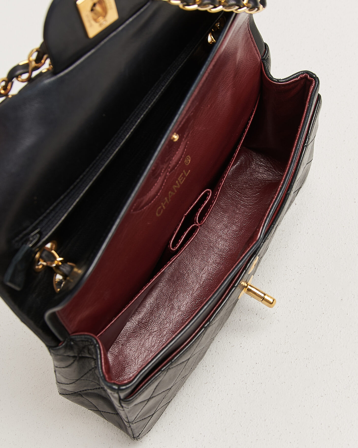 Herre | Chanel Pre-Owned Classic Small Double Flap Bag Black | Chanel Pre-Owned | Classic Small Double Flap Bag Black