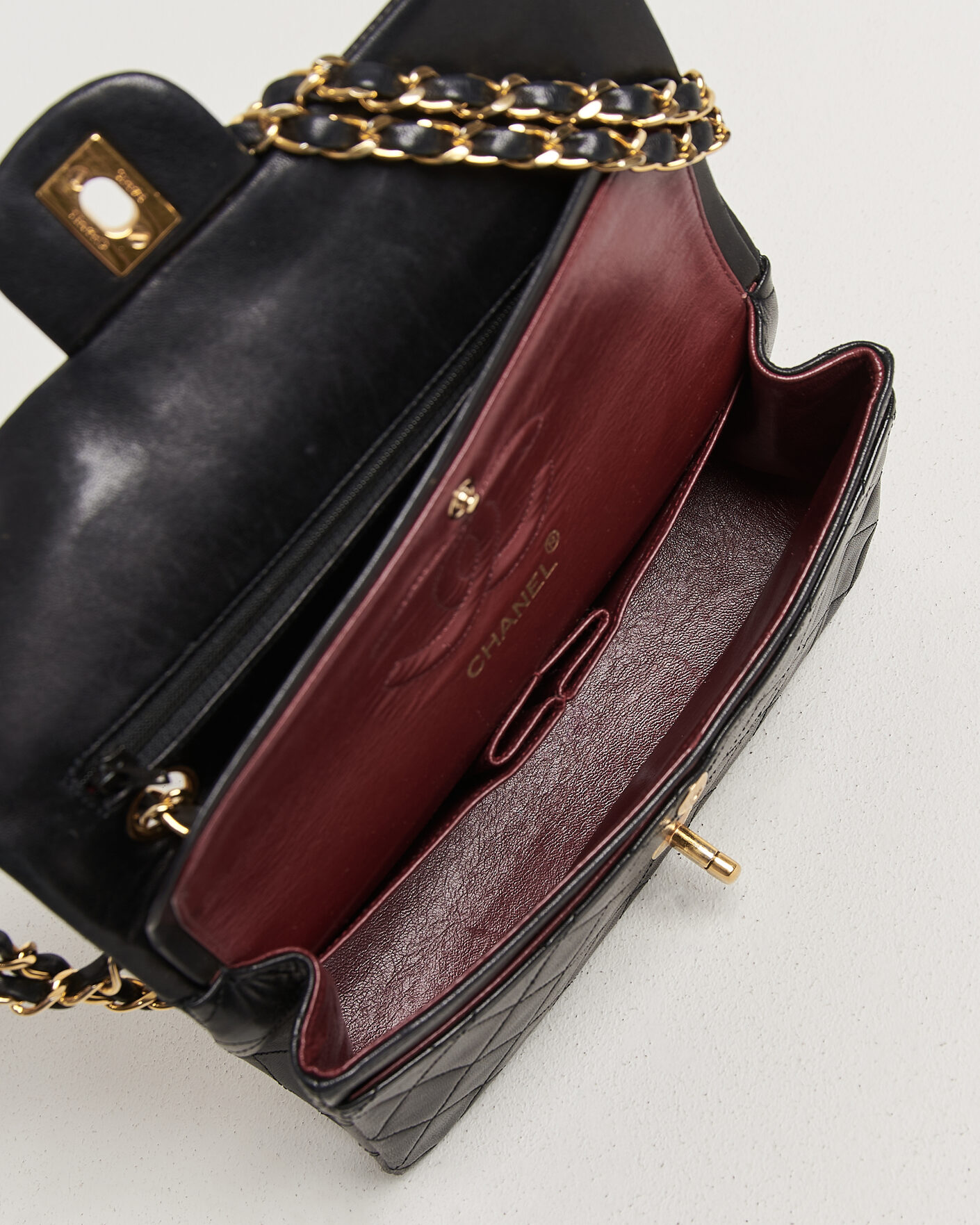 Herre | Chanel Pre-Owned Classic Small Double Flap Bag Black | Chanel Pre-Owned | Classic Small Double Flap Bag Black
