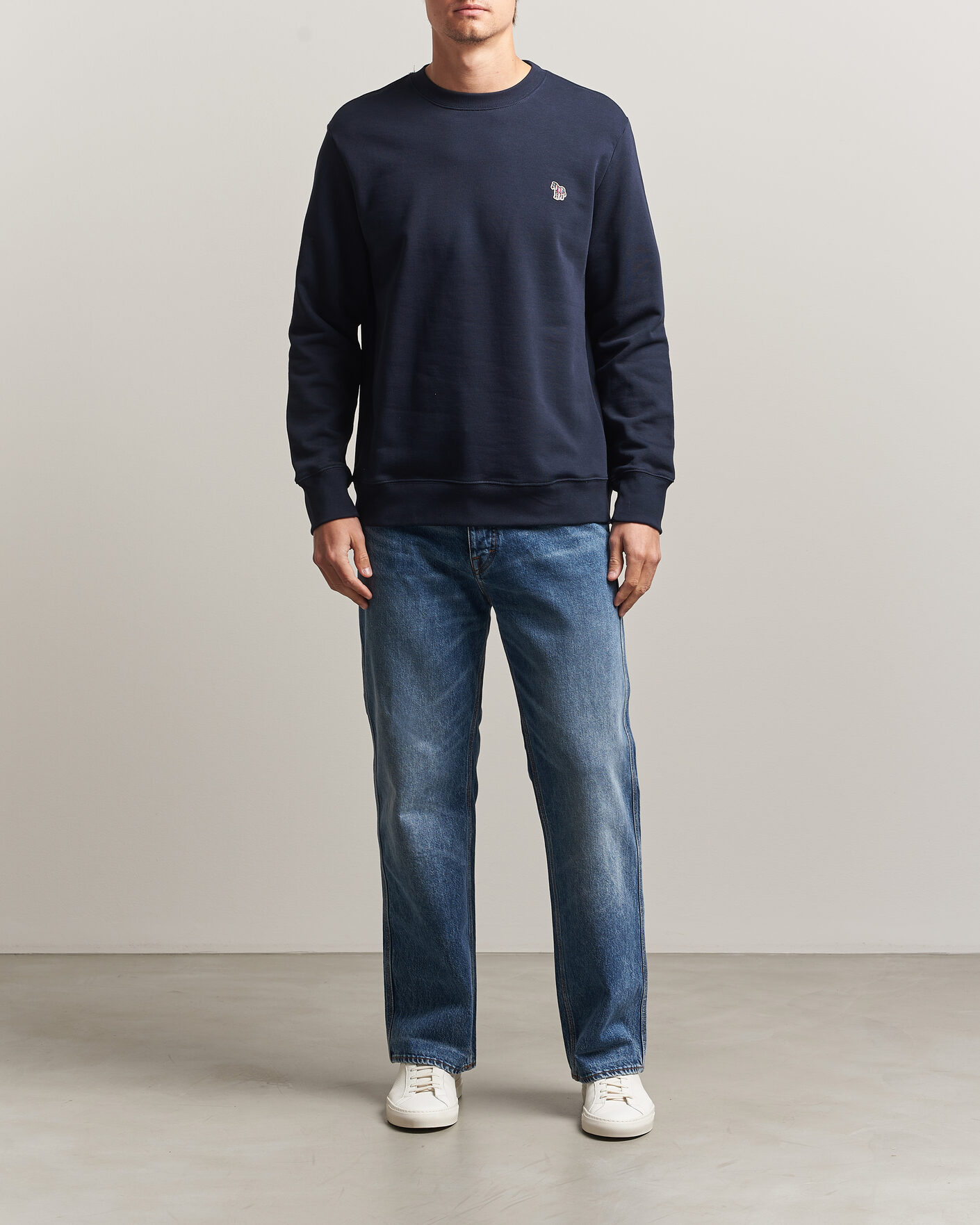 Herre | Trøjer | PS Paul Smith | Zebra Organic Cotton Sweatshirt Navy