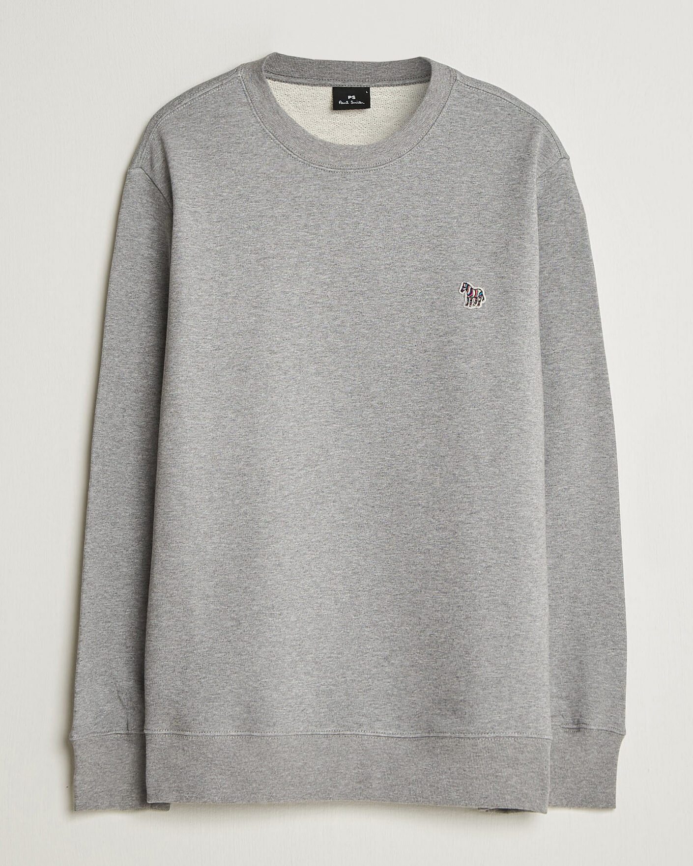 Herre | Trøjer | PS Paul Smith | Zebra Organic Cotton Sweatshirt Grey Melange