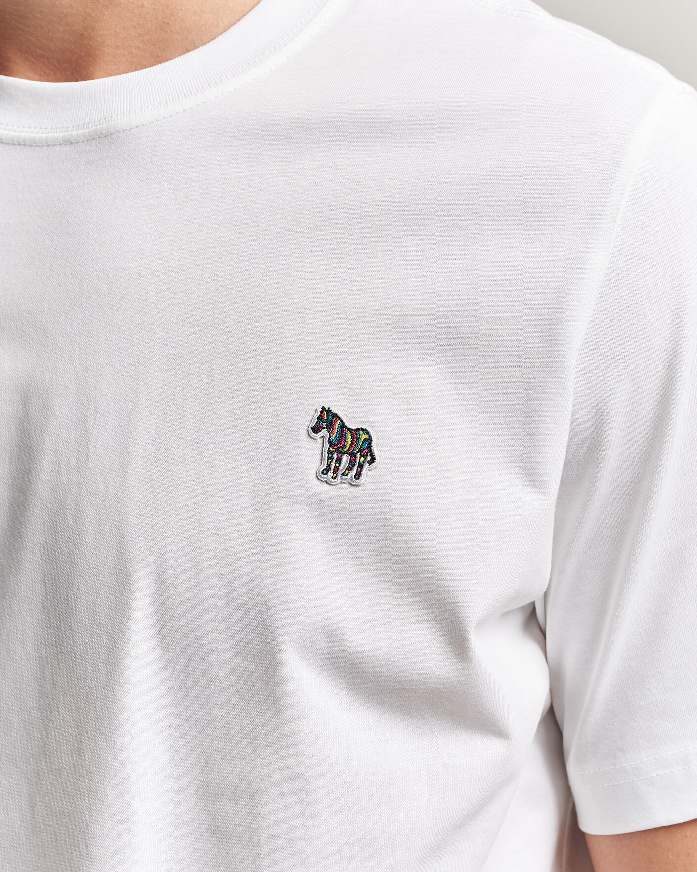 Herre | T-Shirts | PS Paul Smith | Organic Cotton Zebra T-Shirt White
