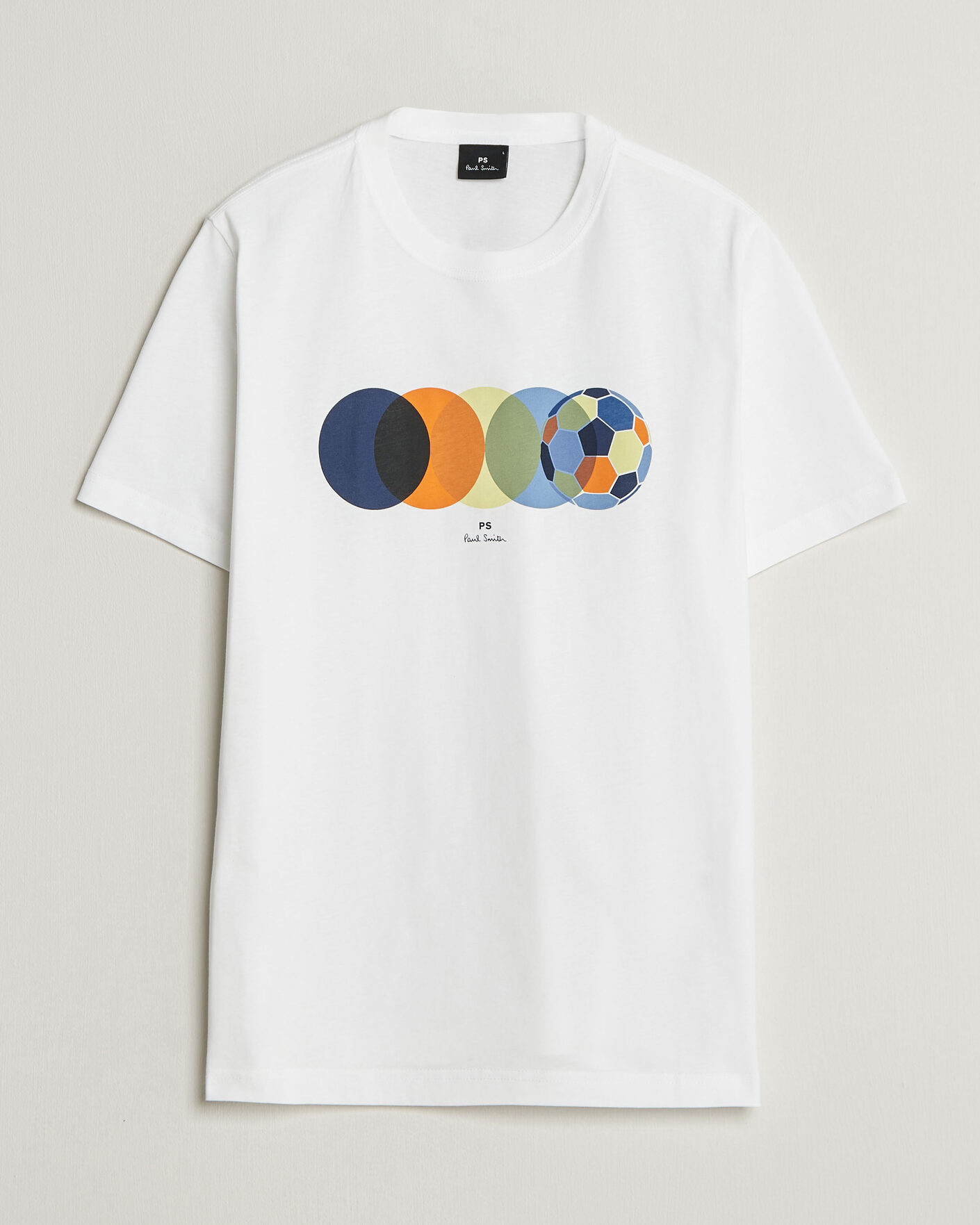 Herre | T-Shirts | PS Paul Smith | Football Crew Neck T-Shirt White