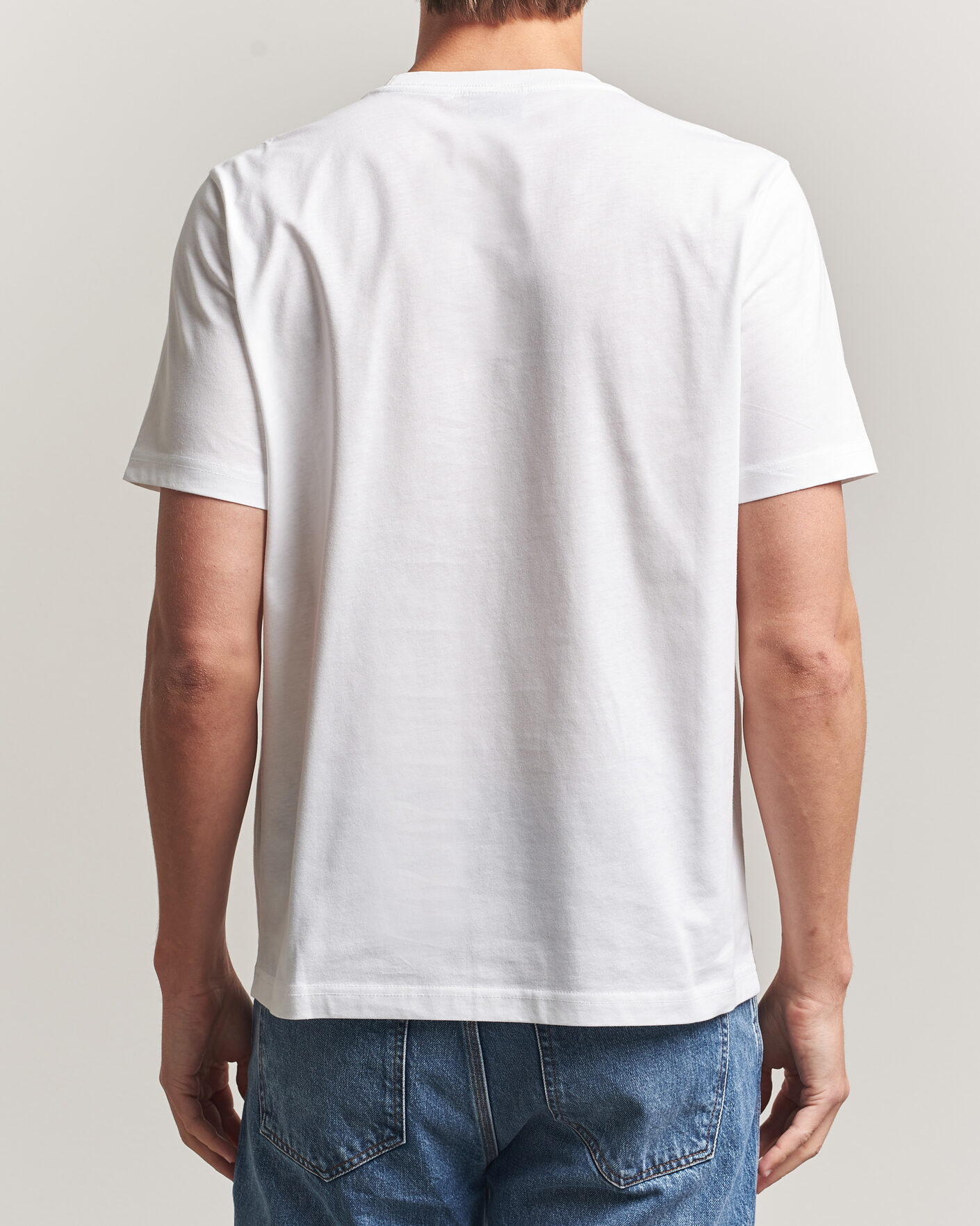 Herre | T-Shirts | PS Paul Smith | Footbal Crew Neck T-Shirt White