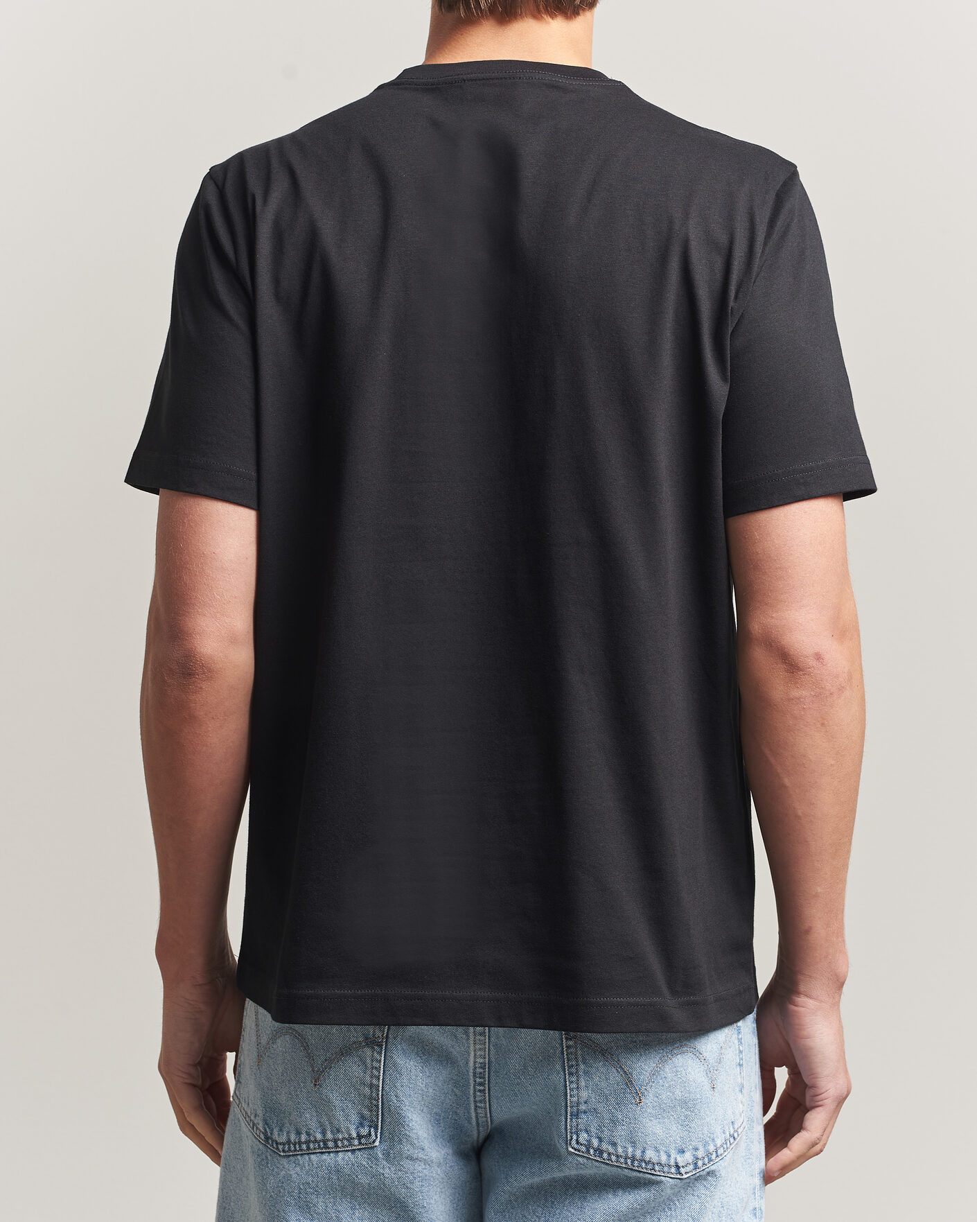 Herre | T-Shirts | PS Paul Smith | In A Row Crew Neck T-Shirt Black