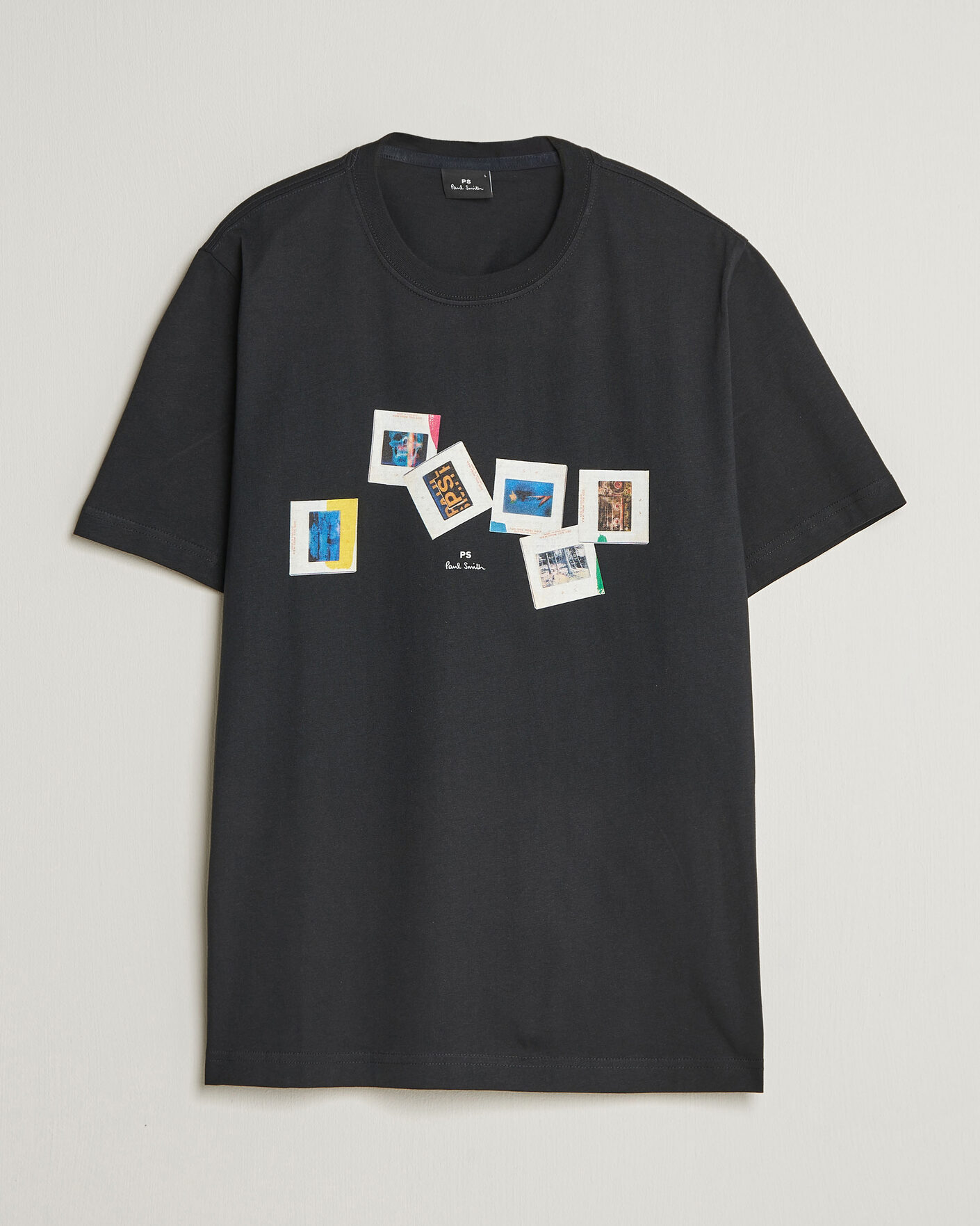 Herre | T-Shirts | PS Paul Smith | Slides Crew Neck T-Shirt Black