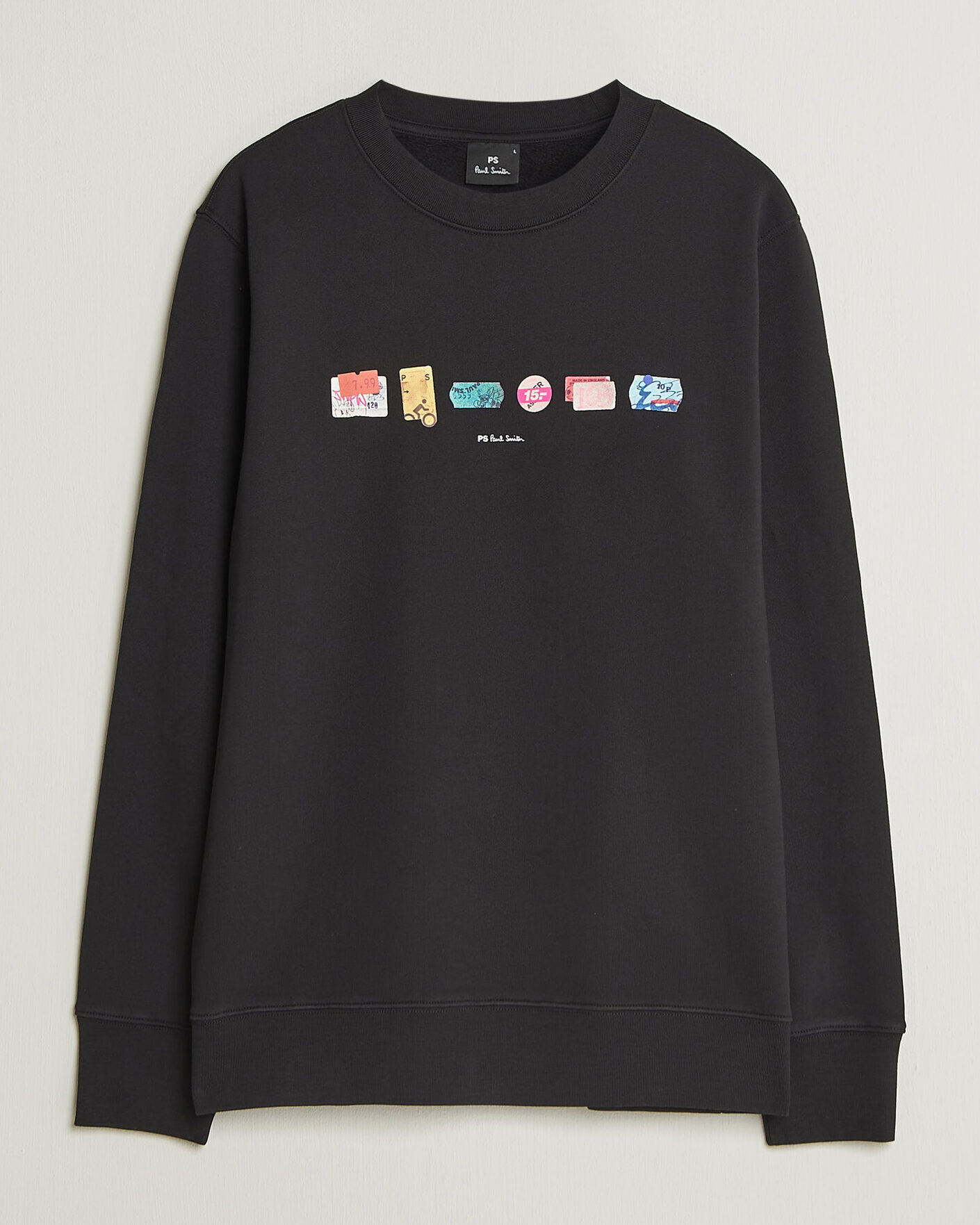 Herre | Trøjer | PS Paul Smith | In A Row Crew Neck Sweatshirt Black