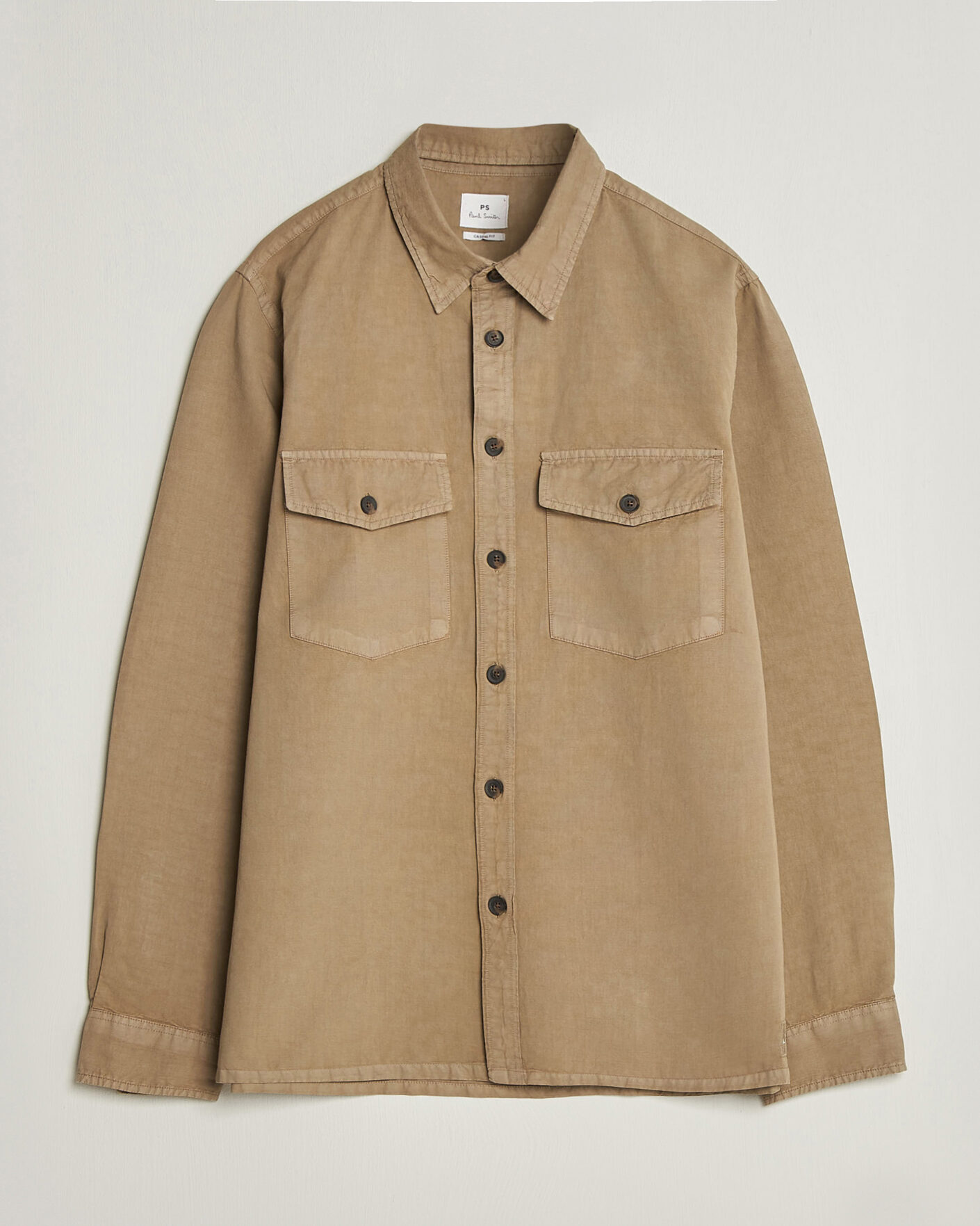 Herre | Skjorter | PS Paul Smith | Casual Fit Cotton Overshirt Beige