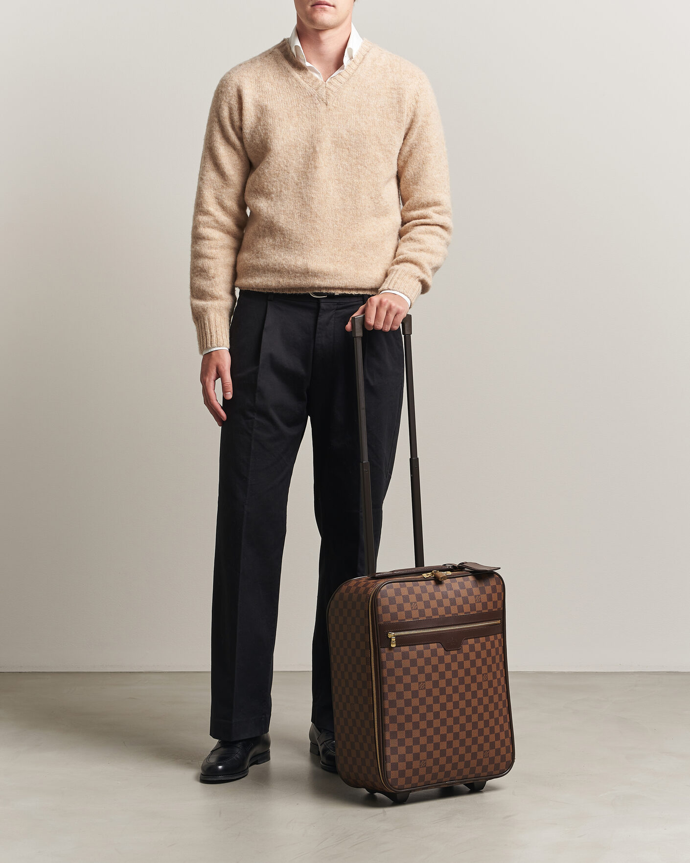 Herre | Pre-Owned & Vintage Bags | Louis Vuitton Pre-Owned | Pegase 45 Trolley Case Damier Ebene