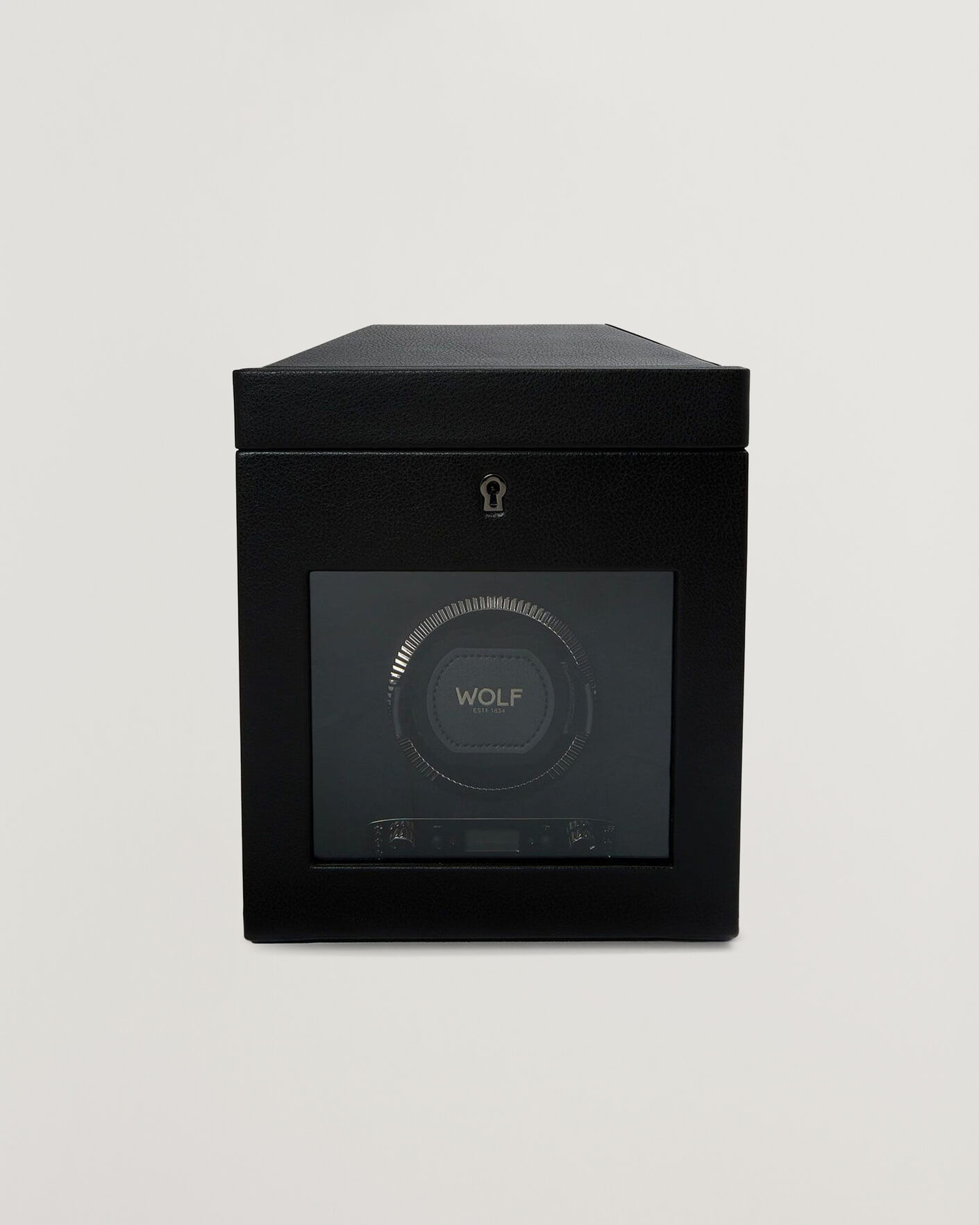 Herre | Ure- & smykkeæsker | WOLF | British Racing Single Watch Winder With Storage Black