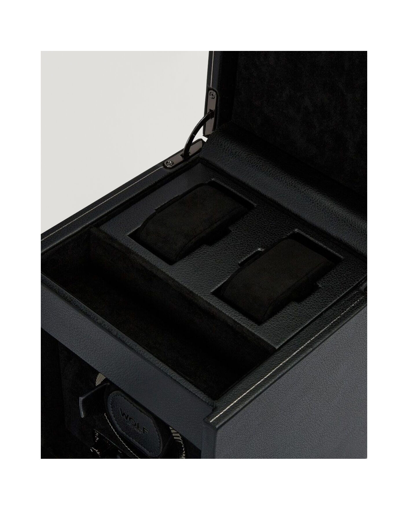 Herre | Ure- & smykkeæsker | WOLF | British Racing Single Watch Winder With Storage Black