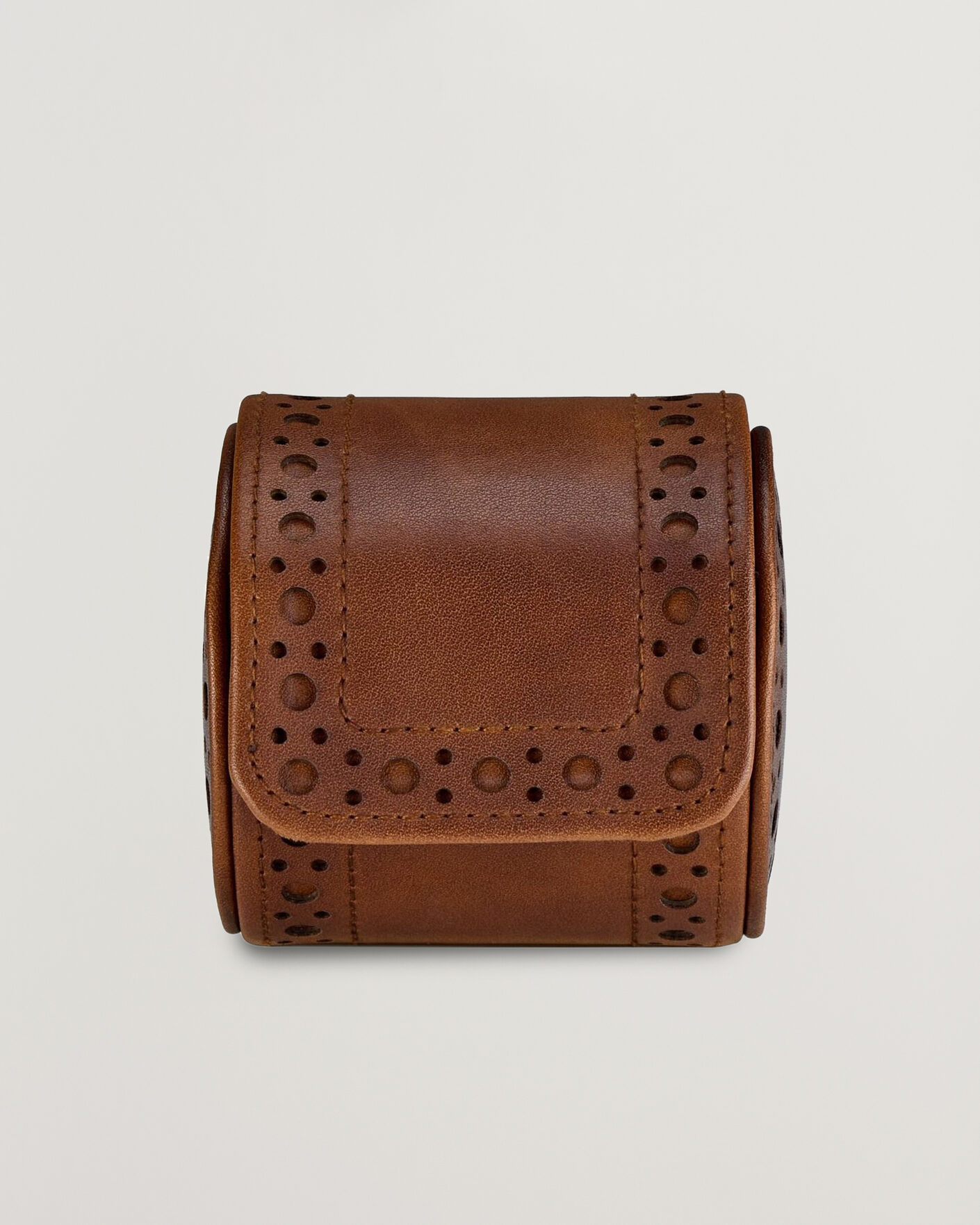 Herre | Ure- & smykkeæsker | WOLF | Brouge Single Watch Roll Burnished Brown