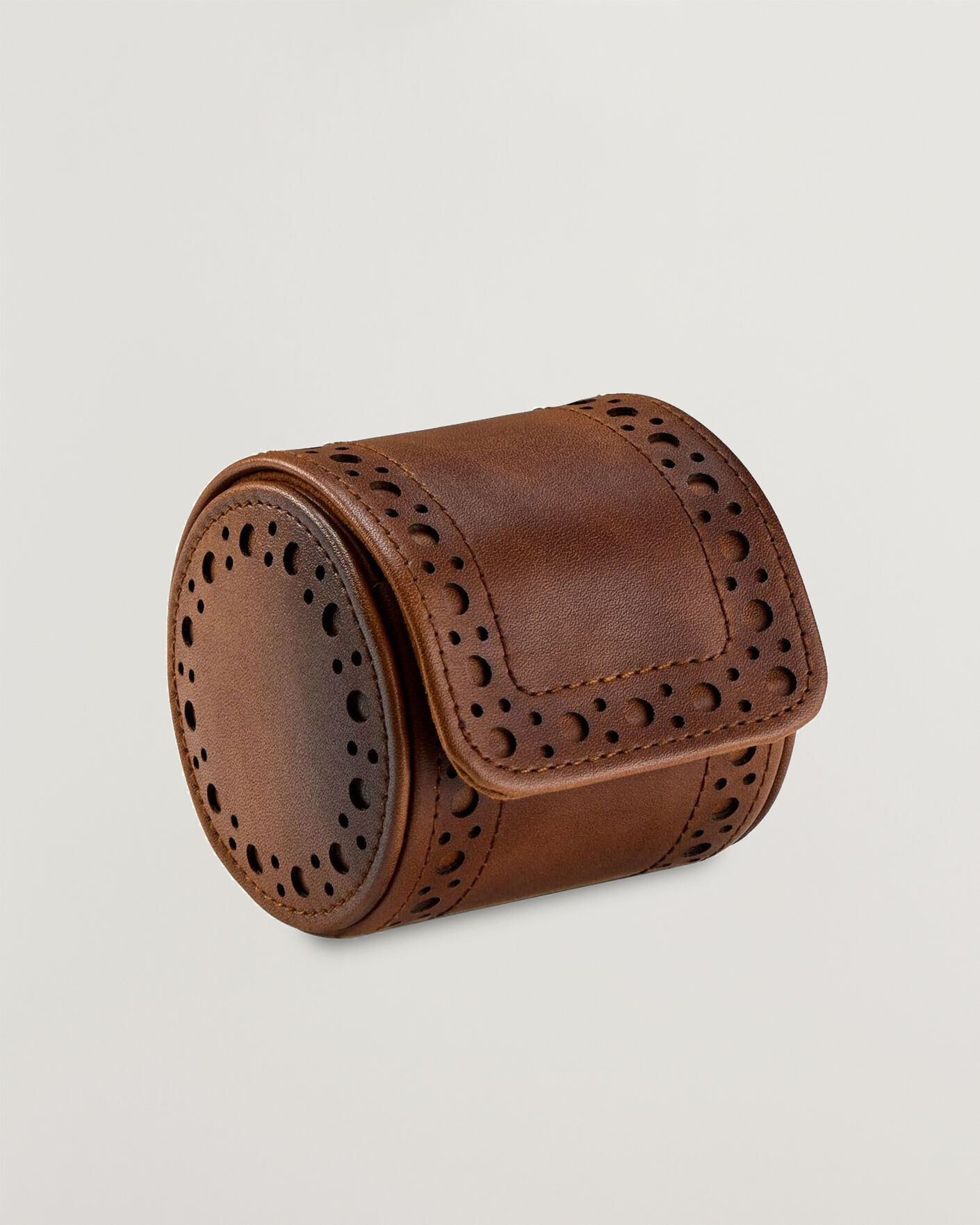Herre | Ure- & smykkeæsker | WOLF | Brouge Single Watch Roll Burnished Brown