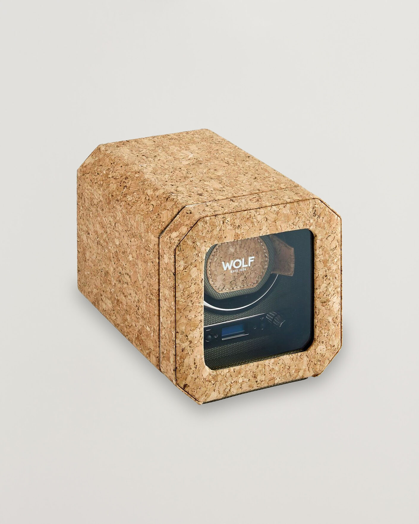 Herre | Ure- & smykkeæsker | WOLF | Cortica Single Watch Winder Cork