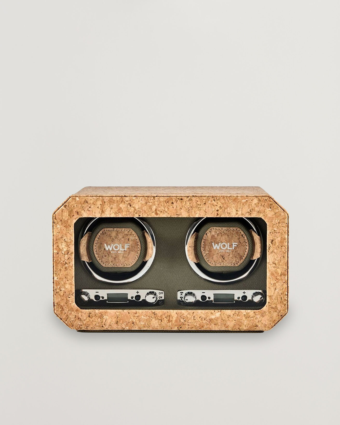 Herre | Ure- & smykkeæsker | WOLF | Cortica Double Watch Winder Cork